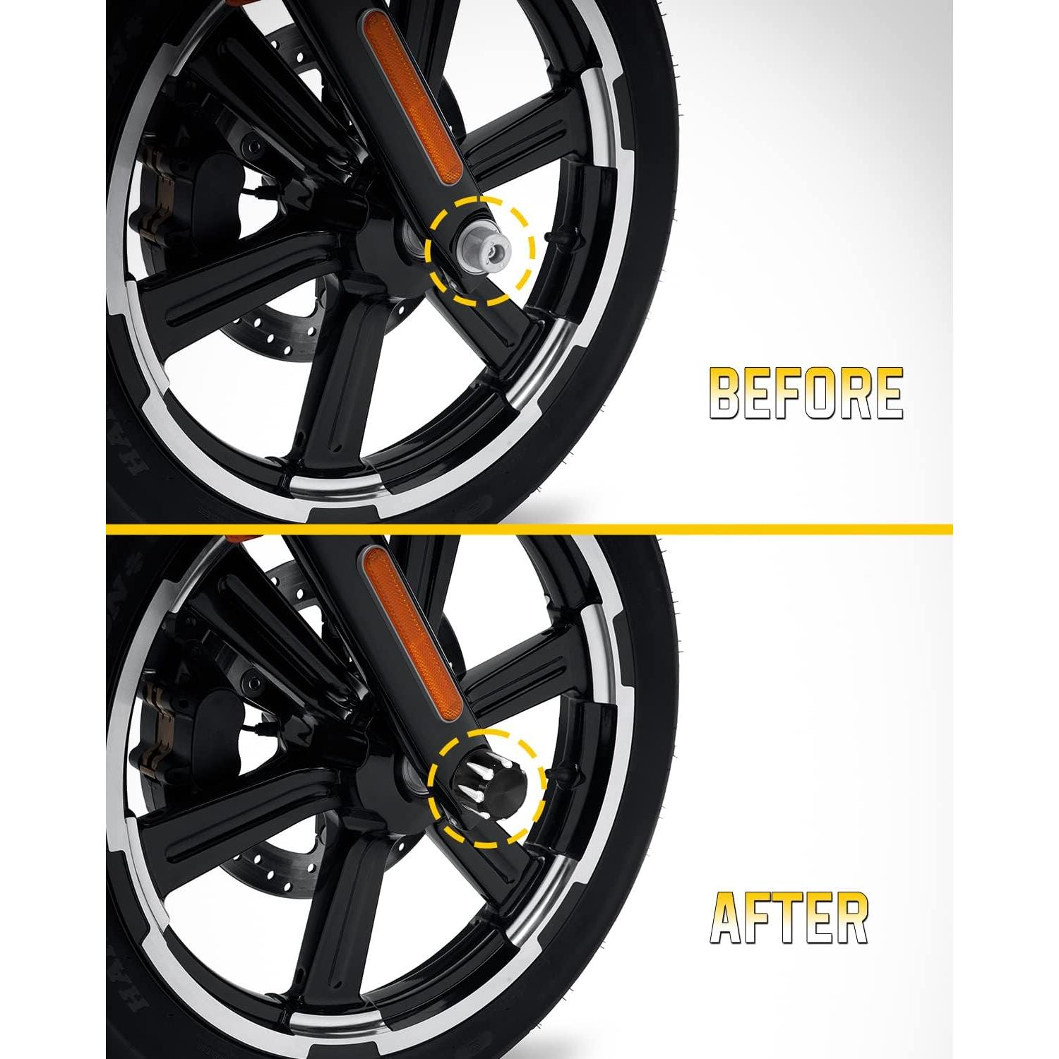 Cubierta de Tuerca del Eje Delantero ANONEMOTO para Harley 2002-2024