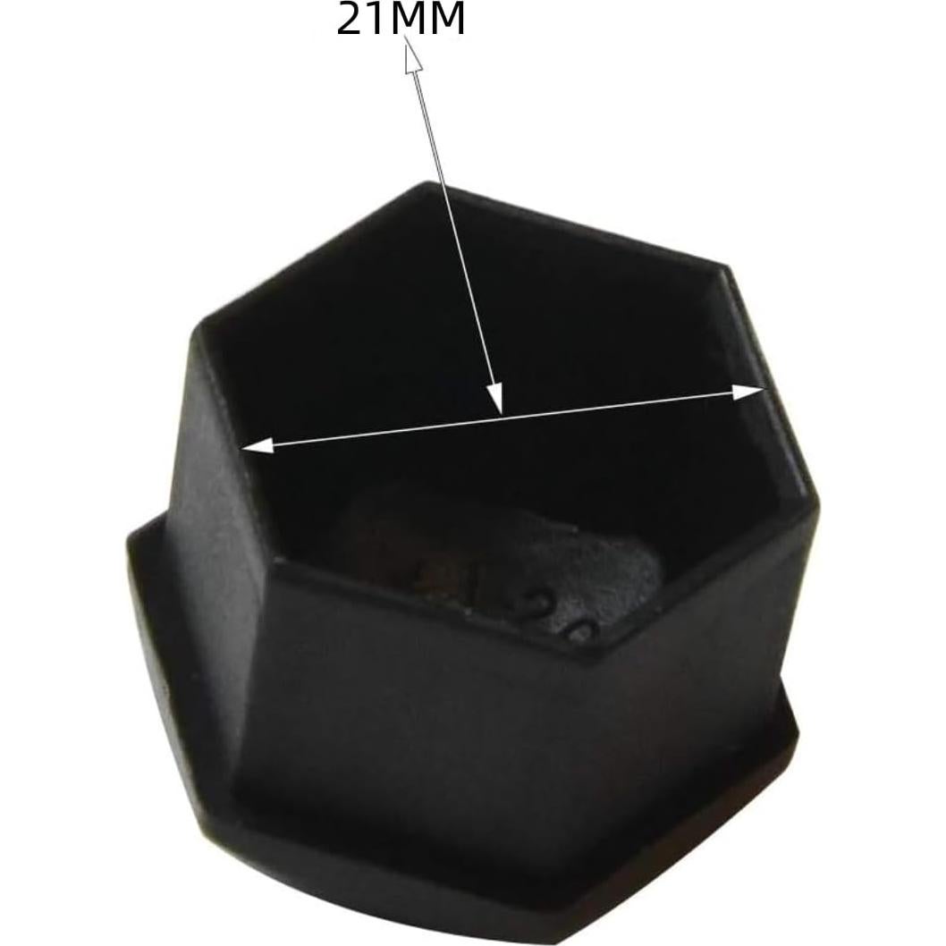 Cubiertas de Tuercas de Rueda FiveEyes 21mm Negras 20PCS