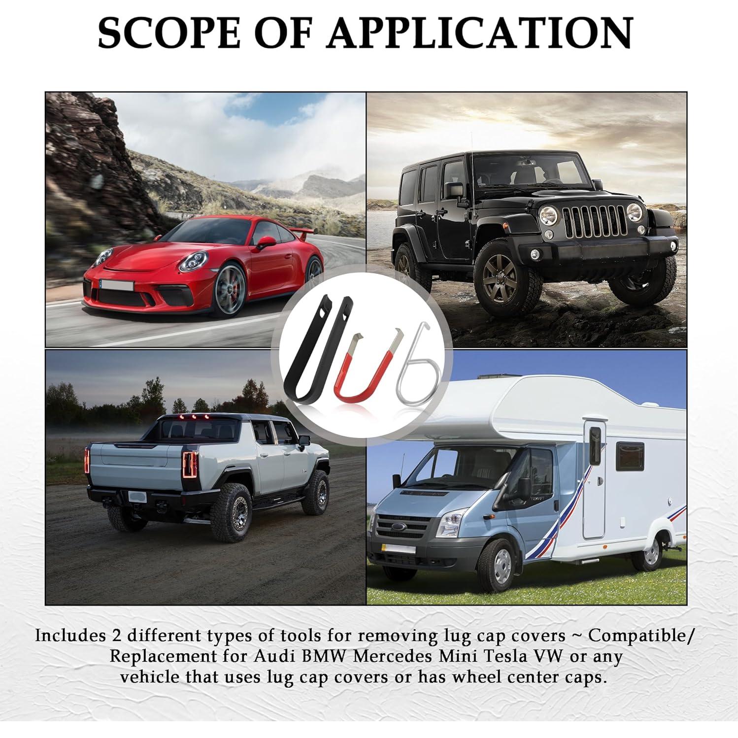 Juego de Herramientas Figpade para Remover Cubiertas de Tuercas