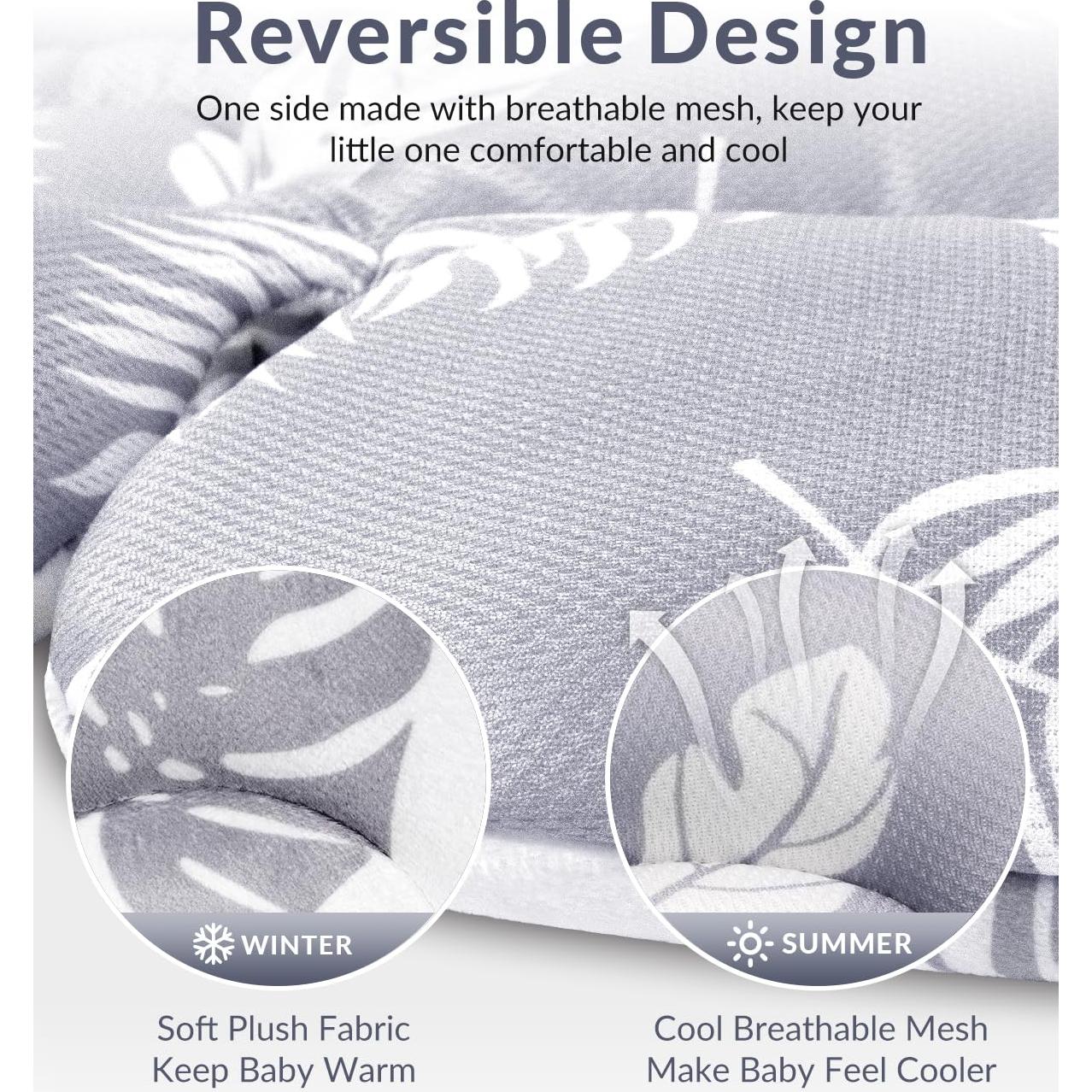 Inserto para Asiento de Auto Bebés WUY-05 - Hoja Gris