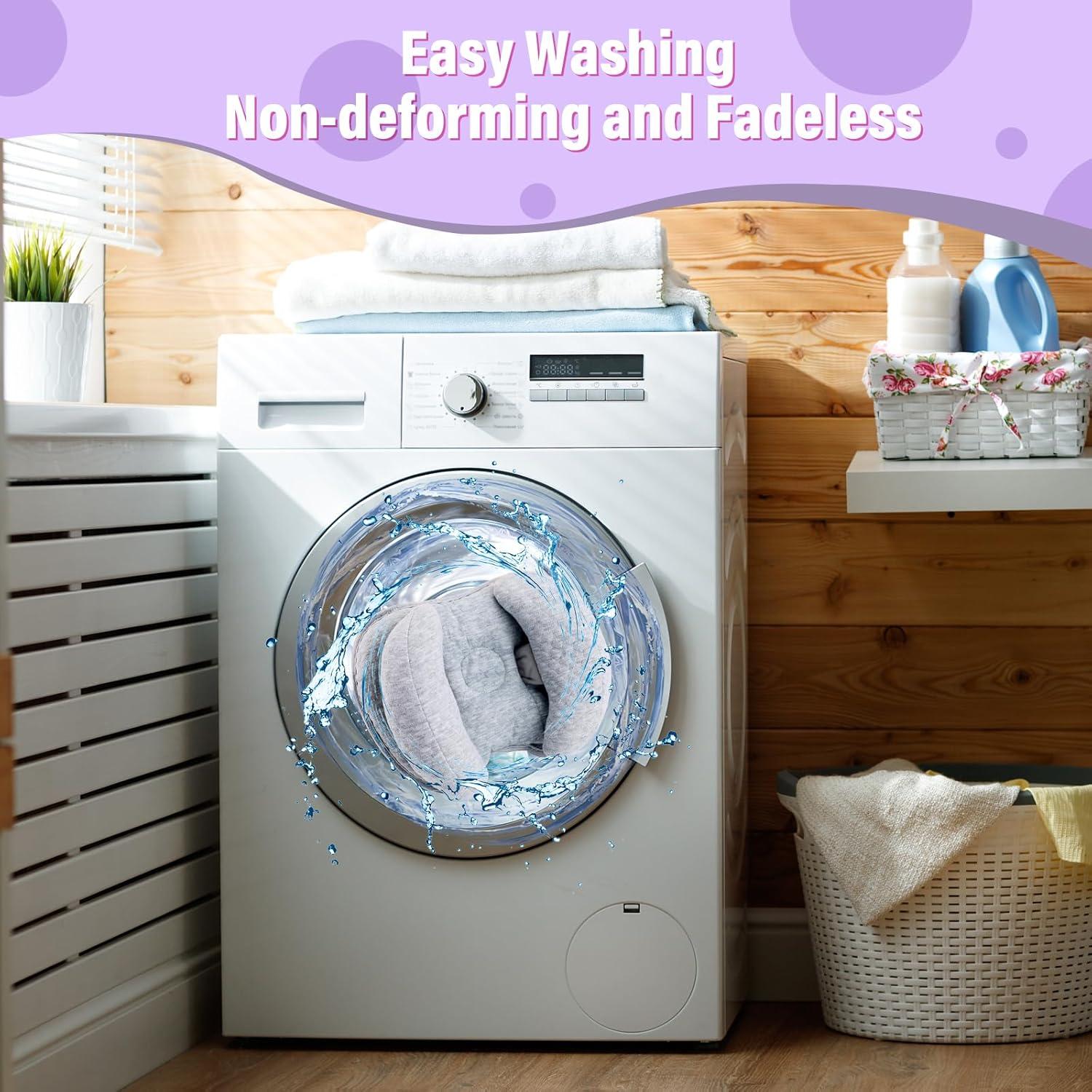 Almohada de viaje 2 en 1 Blublu Park para bebés gris