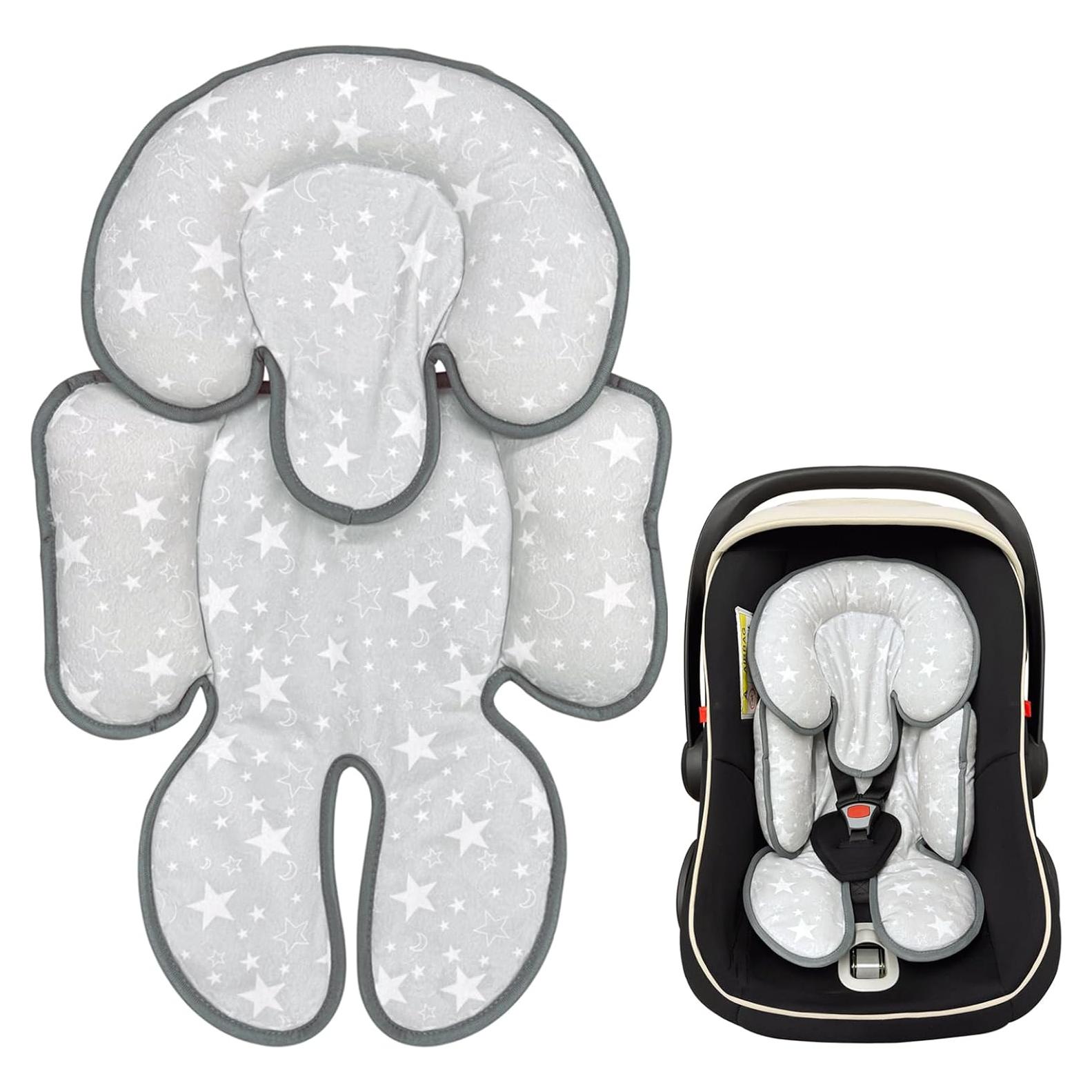 Cojín Inserto para Asiento de Auto Bebés Zdbdbd 2 en 1 Gris