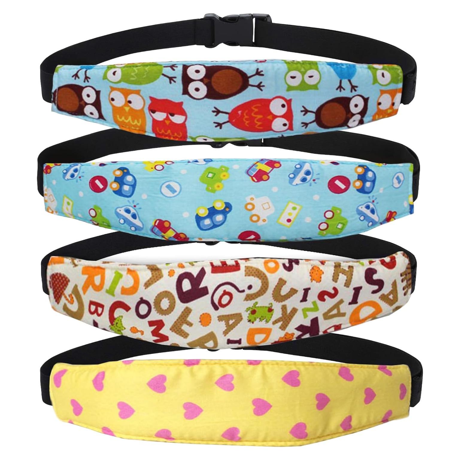 Soporte de Cabeza para Bebé ZWZCYZ 4 Piezas Ajustable Azul/Café