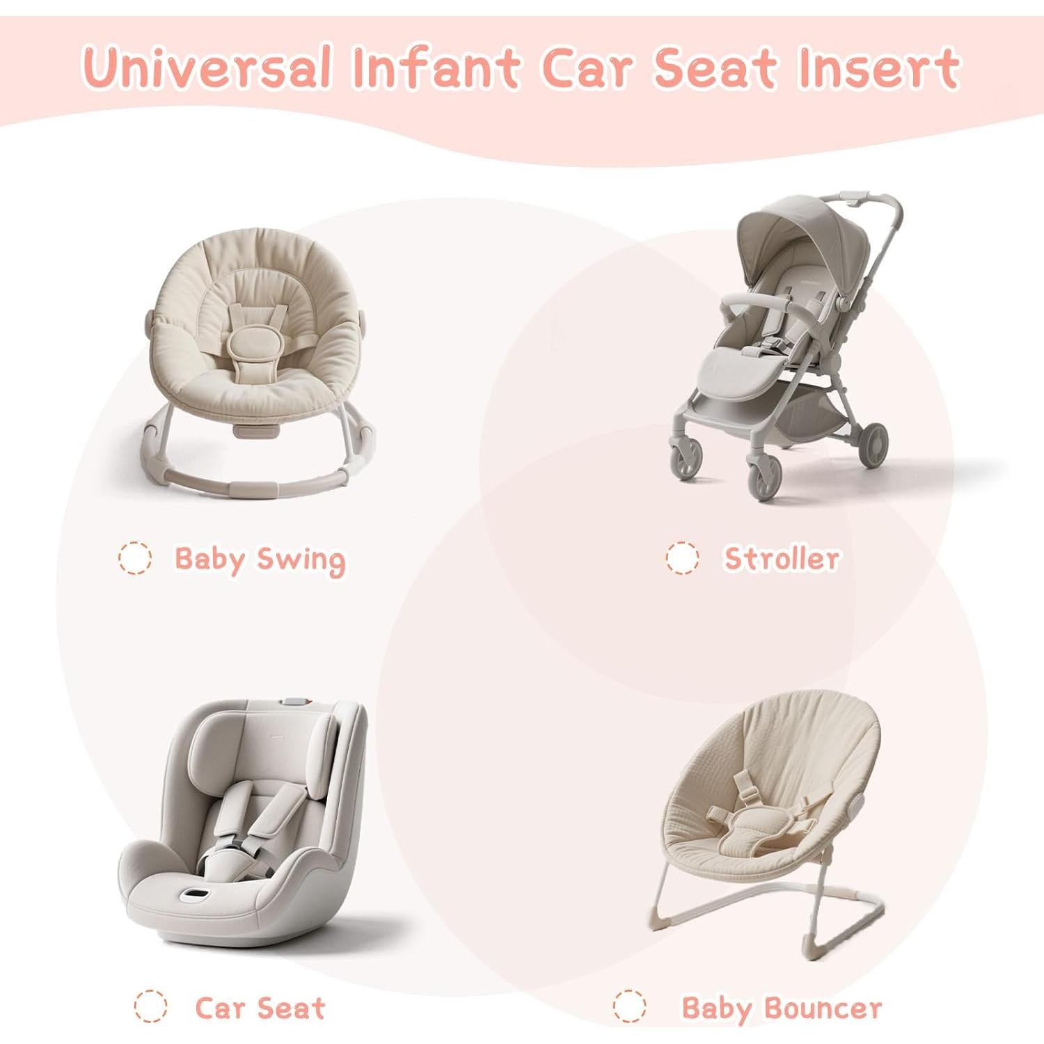 Soporte para Cabeza y Cuerpo Pea Pod 2 en 1 Rosa Claro