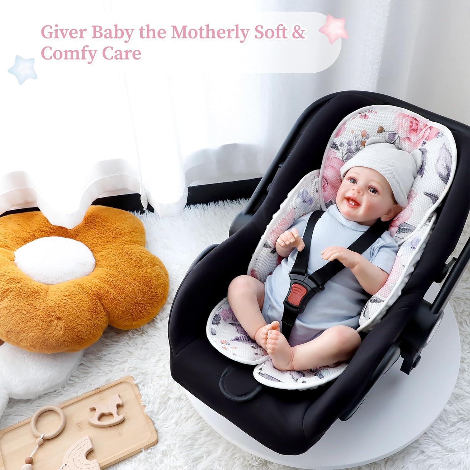 Inserto para Asiento de Auto Pea Pod 2 en 1 Rosa Floral