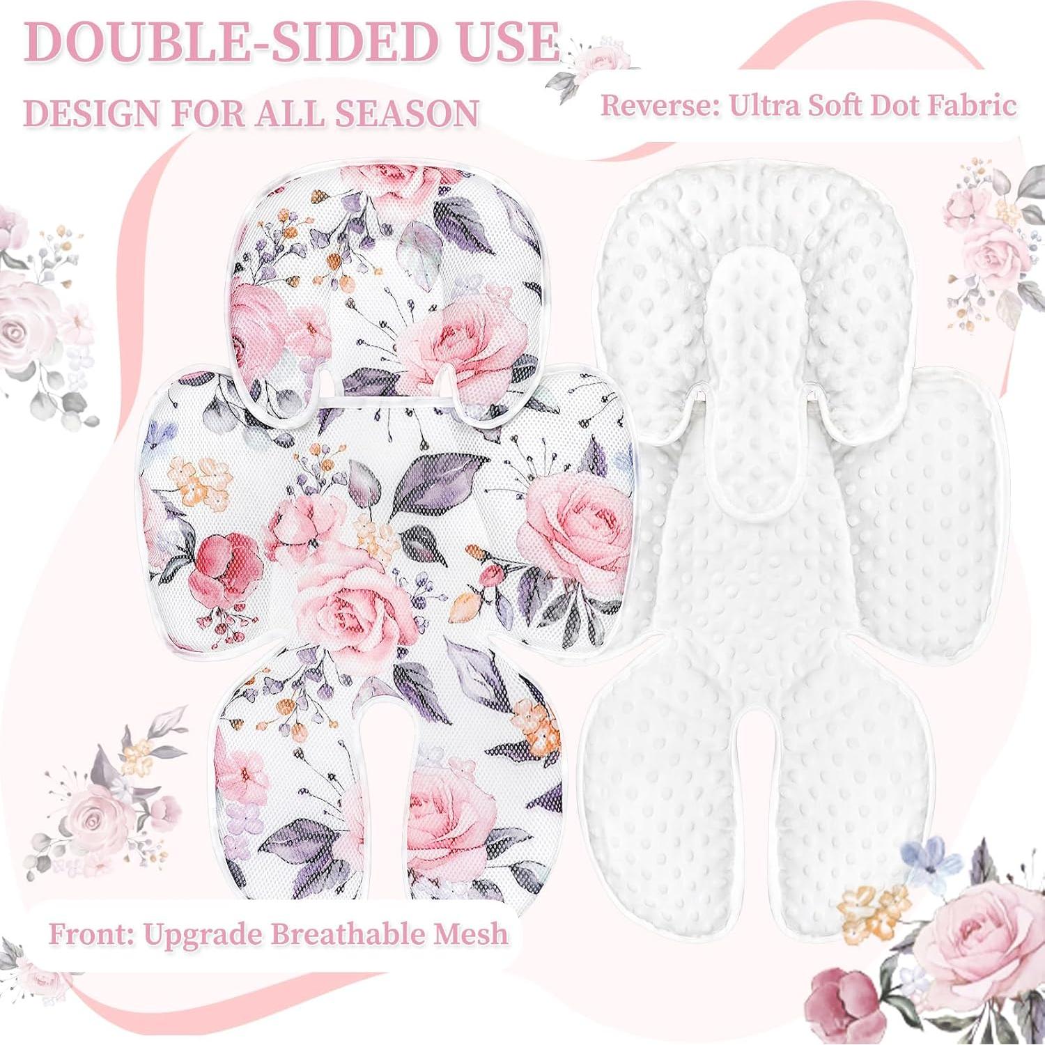 Inserto para Asiento de Auto Pea Pod 2 en 1 Rosa Floral