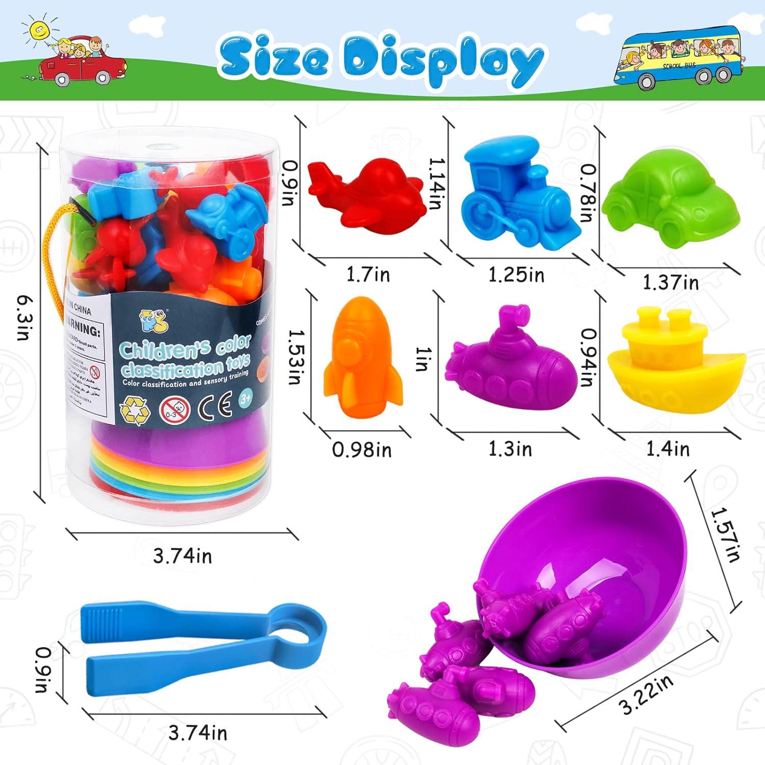 Juego de Emparejamiento de Transporte NAODONGLI 6 Vehículos 357g