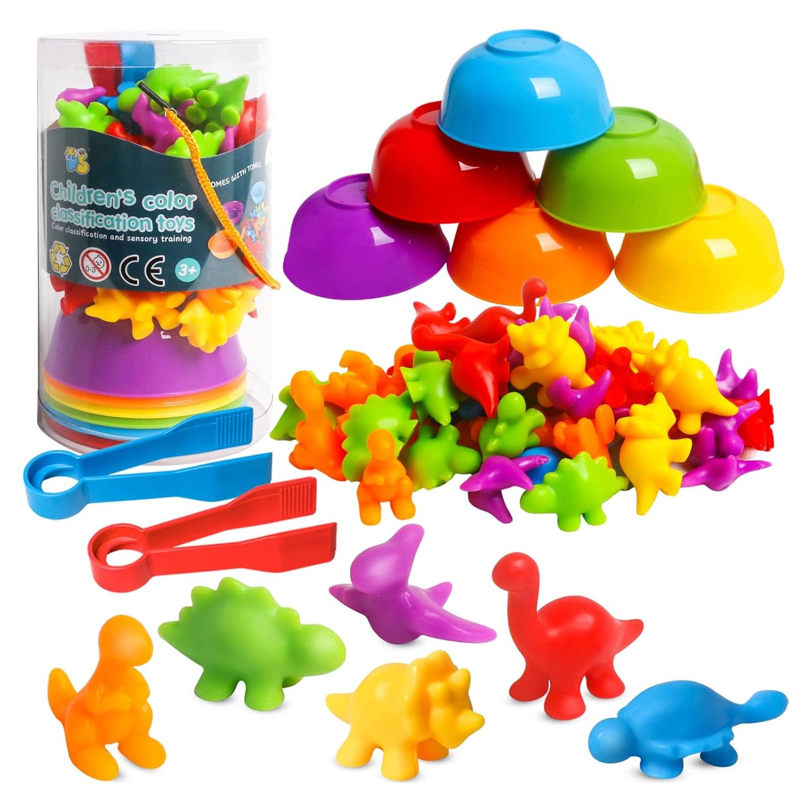 Juego Educativo de Contar Dinosaurios SHAPGEI 48 Piezas