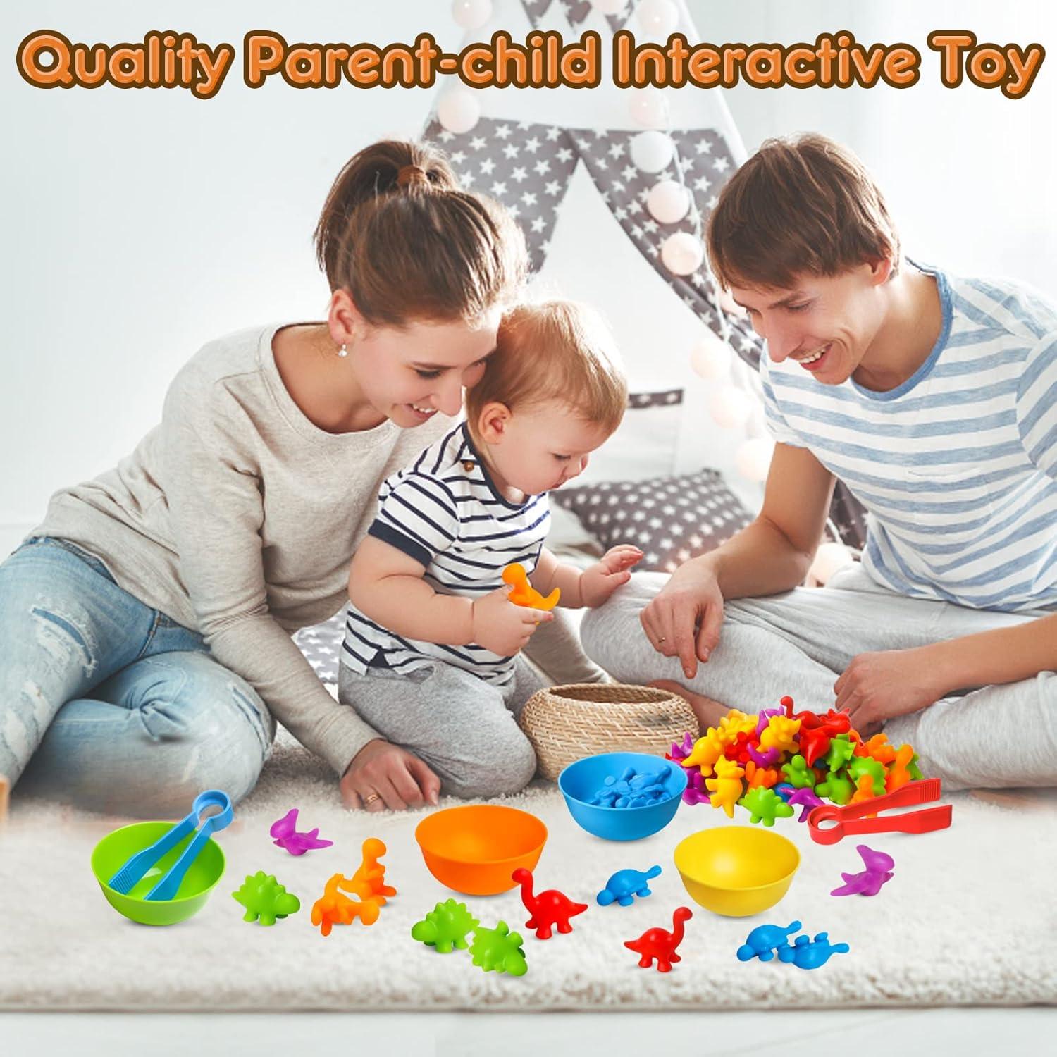 Juego Educativo de Contar Dinosaurios SHAPGEI 48 Piezas