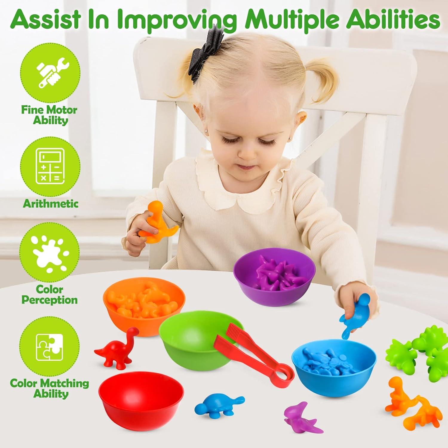 Juego Educativo de Contar Dinosaurios SHAPGEI 48 Piezas