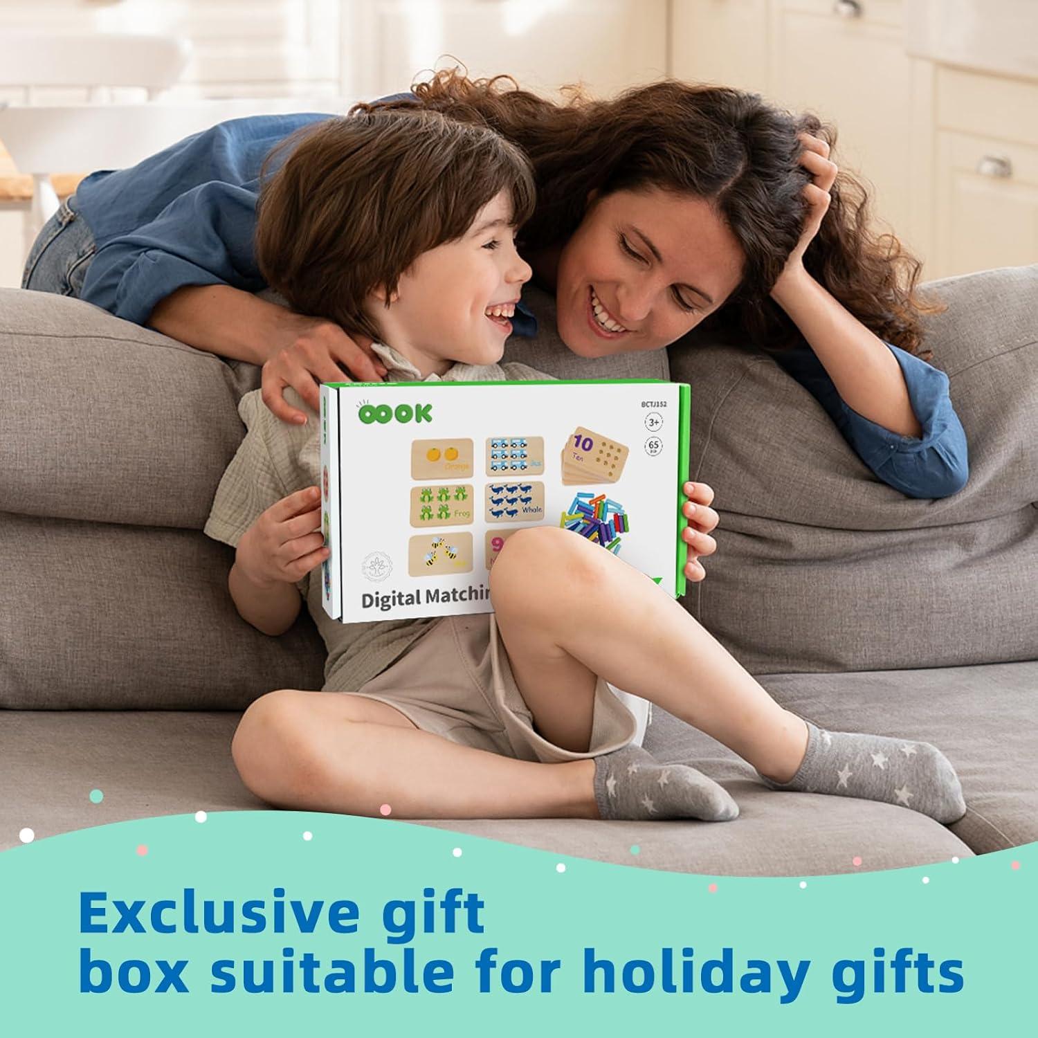 Juguete de Madera TOOKYLAND Tablero de Clavos Matemáticas 55 Piezas