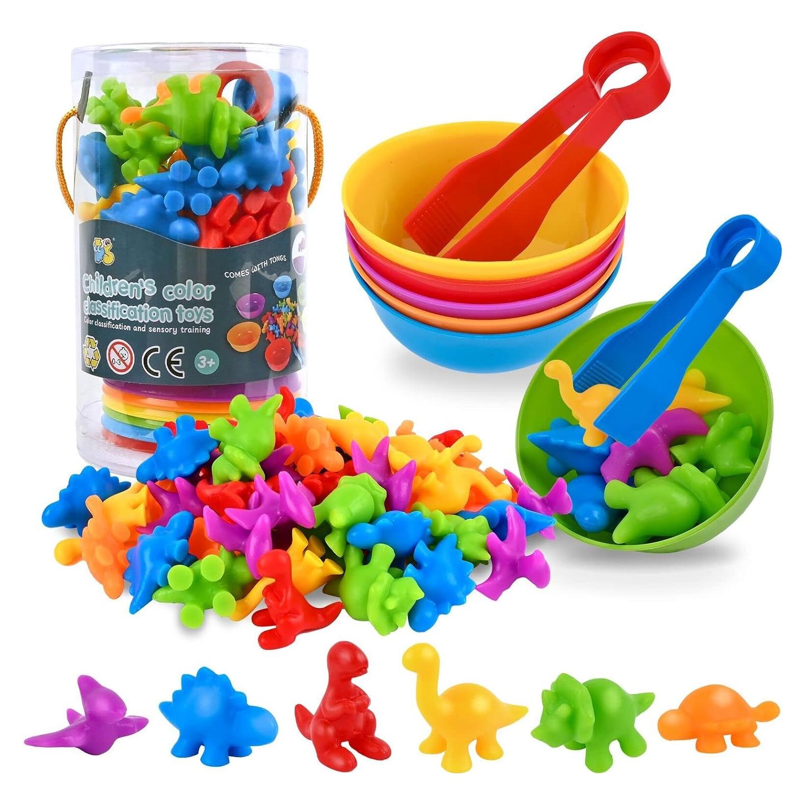 Juego de Clasificación de Dinosaurios FLMRIOY - 56 Piezas Educativas