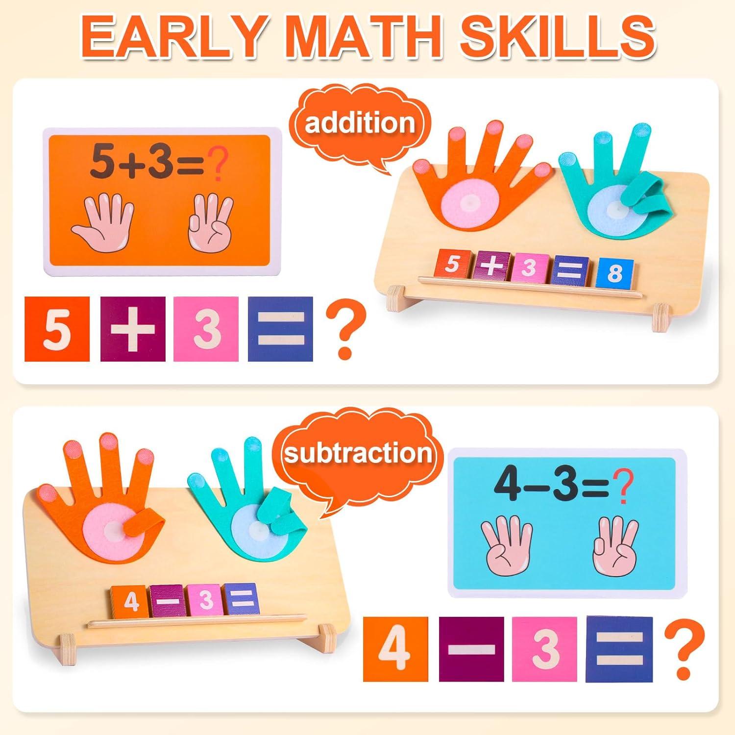 Juguetes Montessori BSADIY para Niños 3-5 Años - Matemáticas