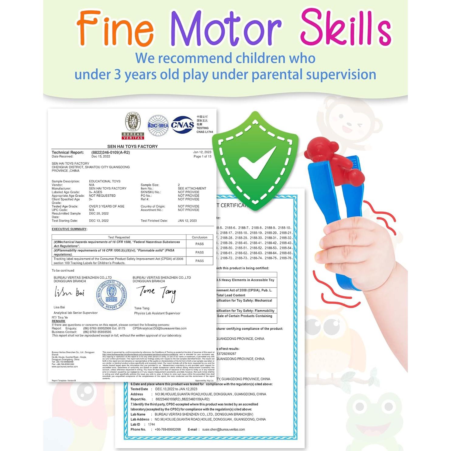 Juguetes Montessori de Contar Dinosaurios Yetonamr 36 Piezas