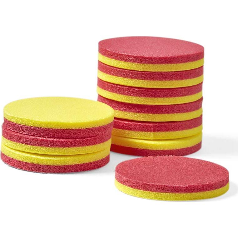 Contadores de Espuma hand2mind - 200 Fichas Rojas y Amarillas