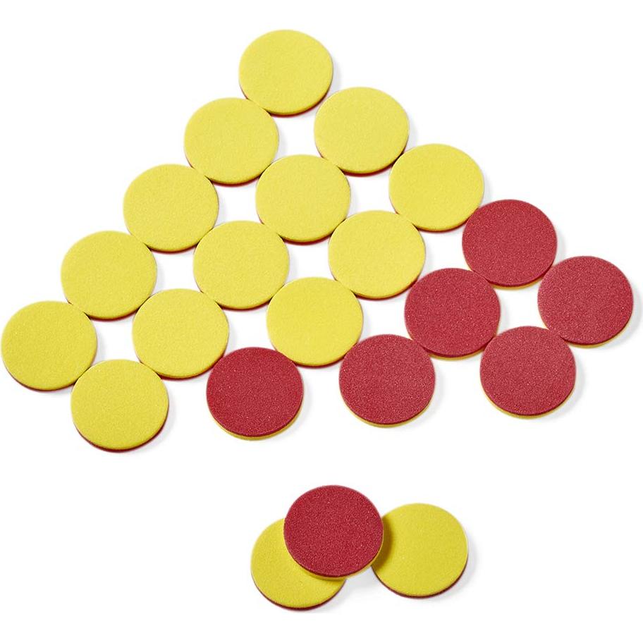 Contadores de Espuma hand2mind - 200 Fichas Rojas y Amarillas