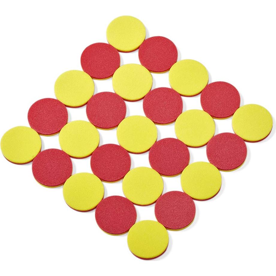 Contadores de Espuma hand2mind - 200 Fichas Rojas y Amarillas