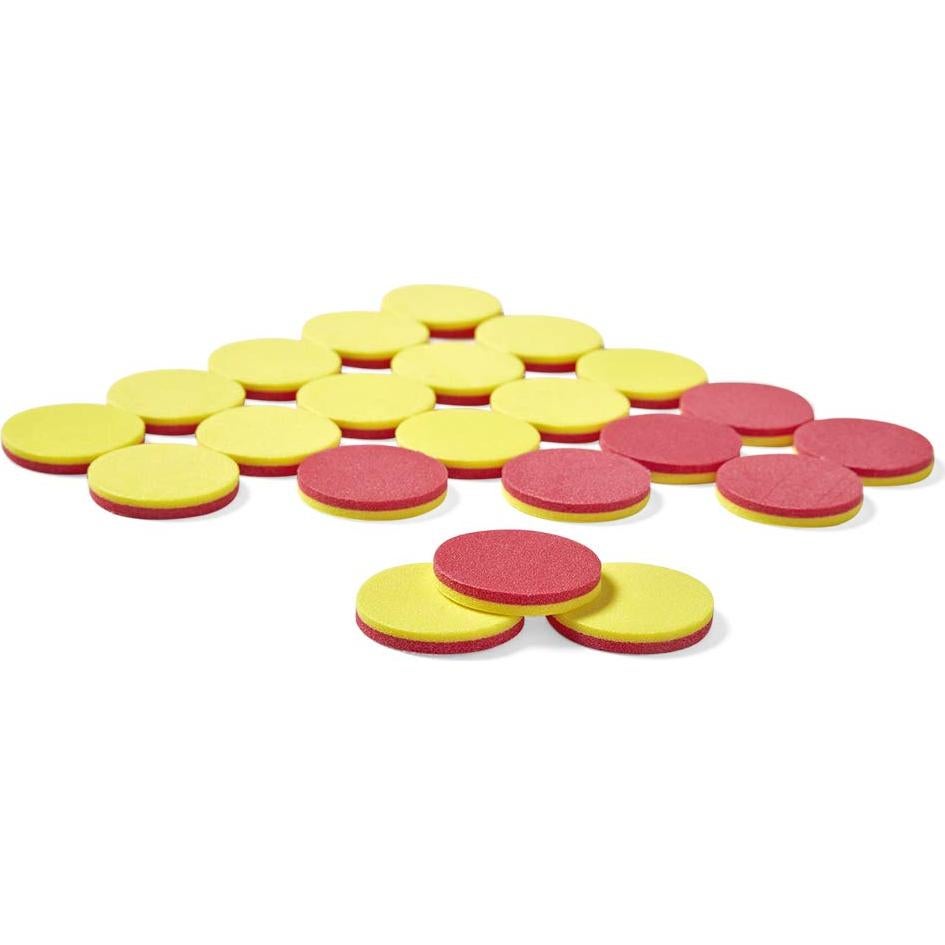 Contadores de Espuma hand2mind - 200 Fichas Rojas y Amarillas