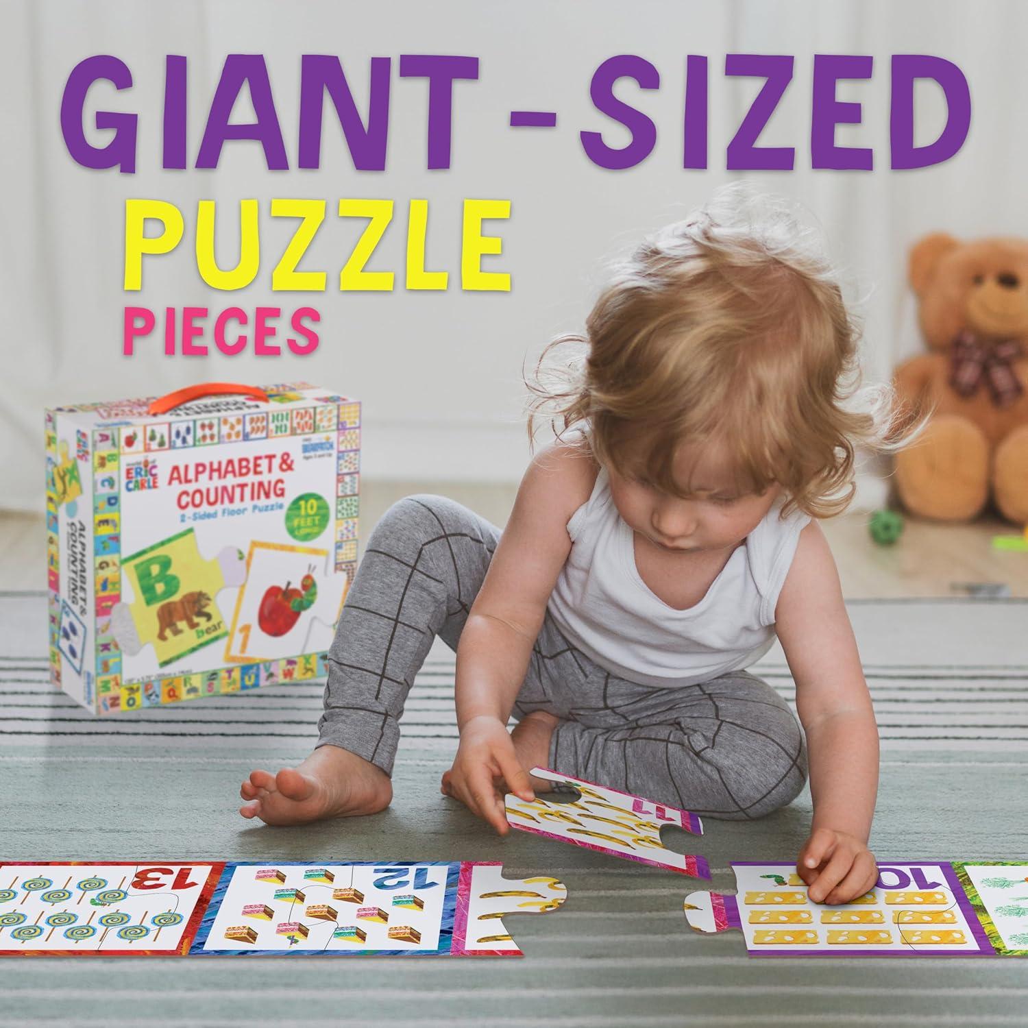 Rompecabezas de Piso 2 Lados Eric Carle ABC 123 3.05m