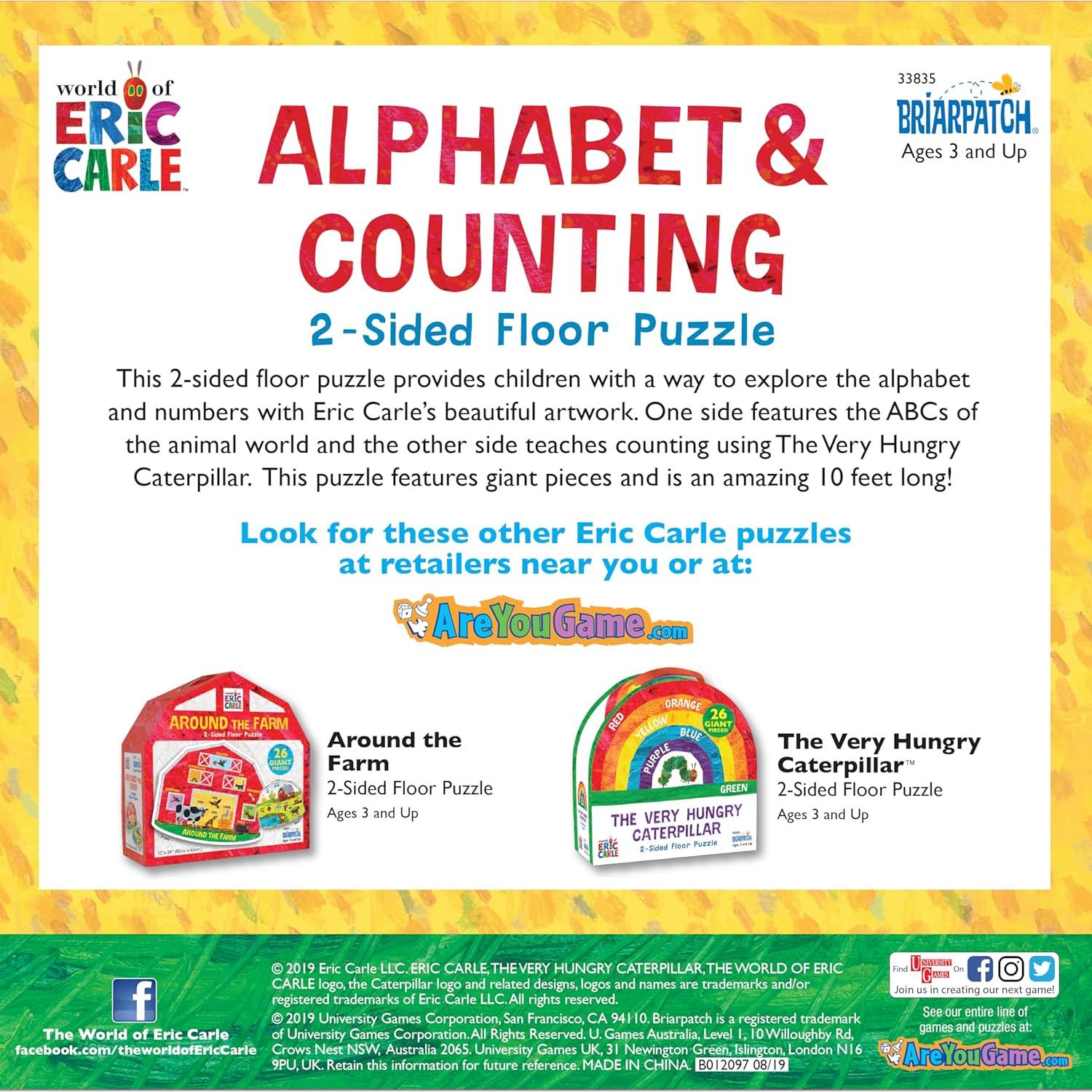 Rompecabezas de Piso 2 Lados Eric Carle ABC 123 3.05m