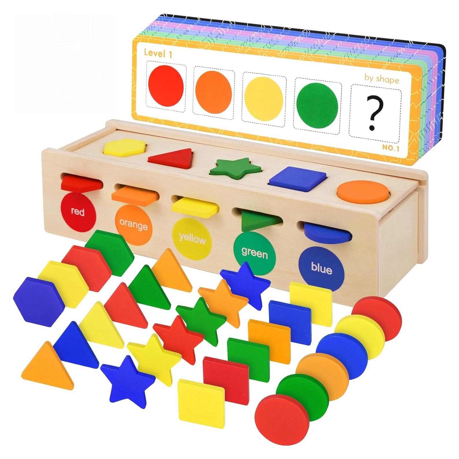 Clasificador de Formas de Madera Besslly para Niños 1-3 Años