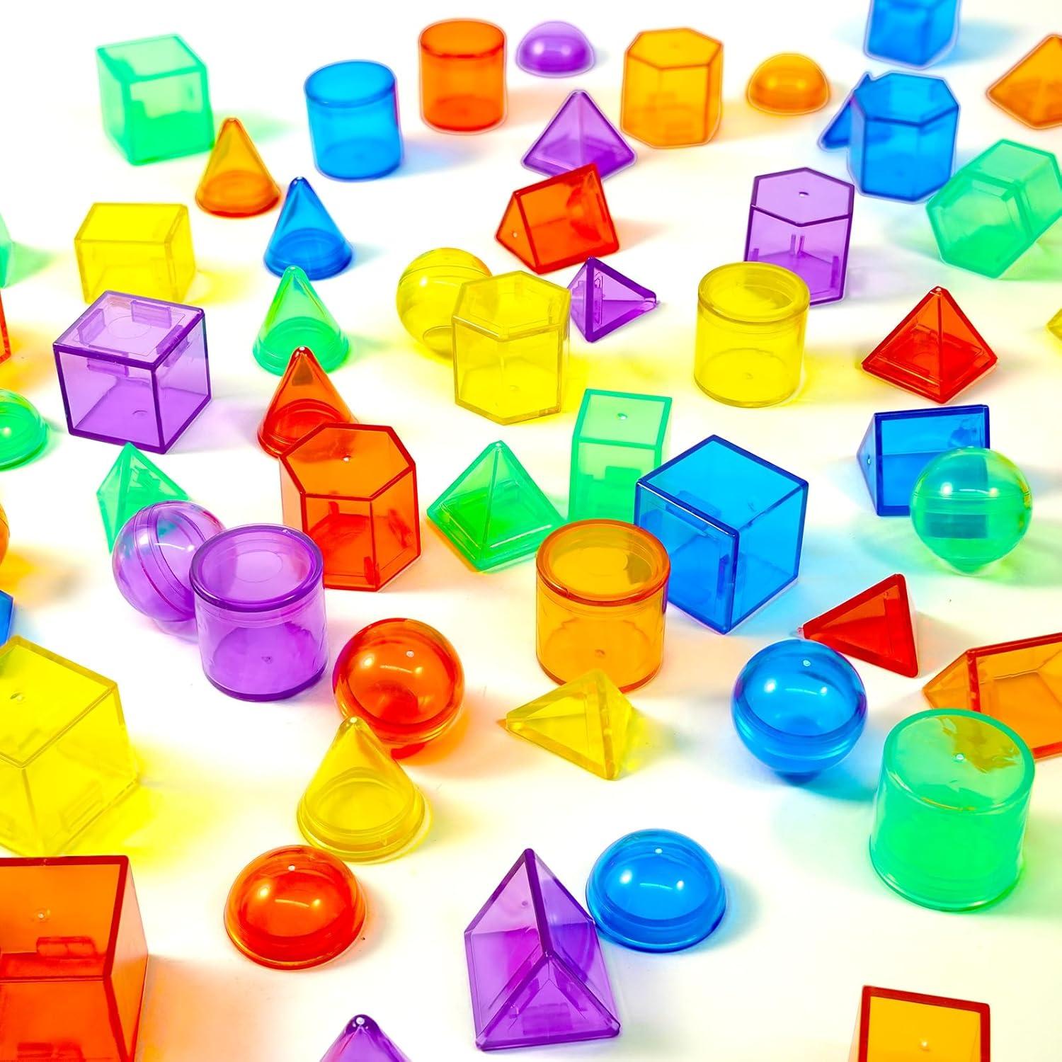 Juego de 76 Piezas Geométricos Coloridos Bbiamsleep para Habilidades Motoras