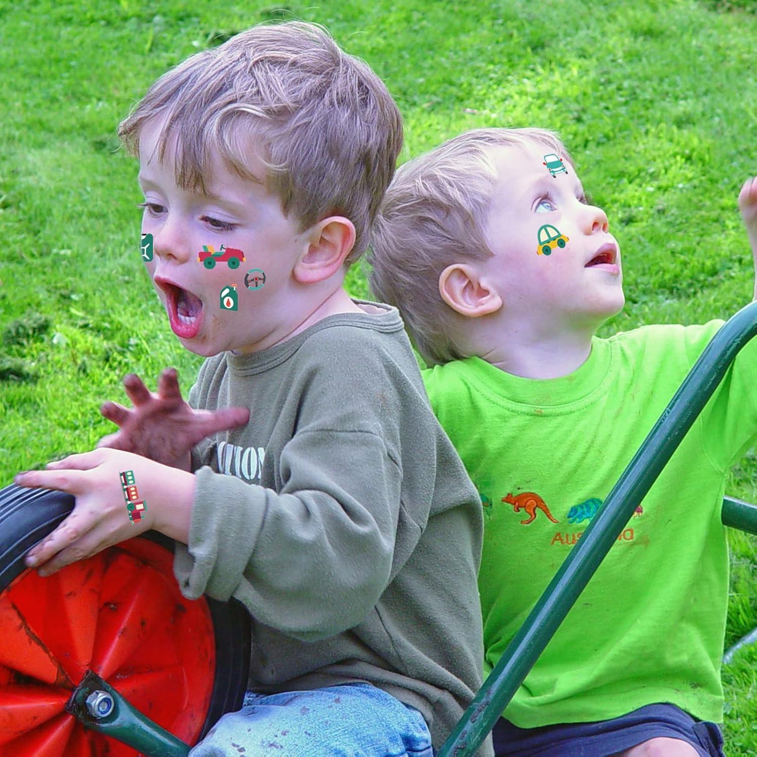 Kit de Tatuajes Temporales Apeso para Niños - 300 Pcs Dinosaurios, Animales y Vehículos