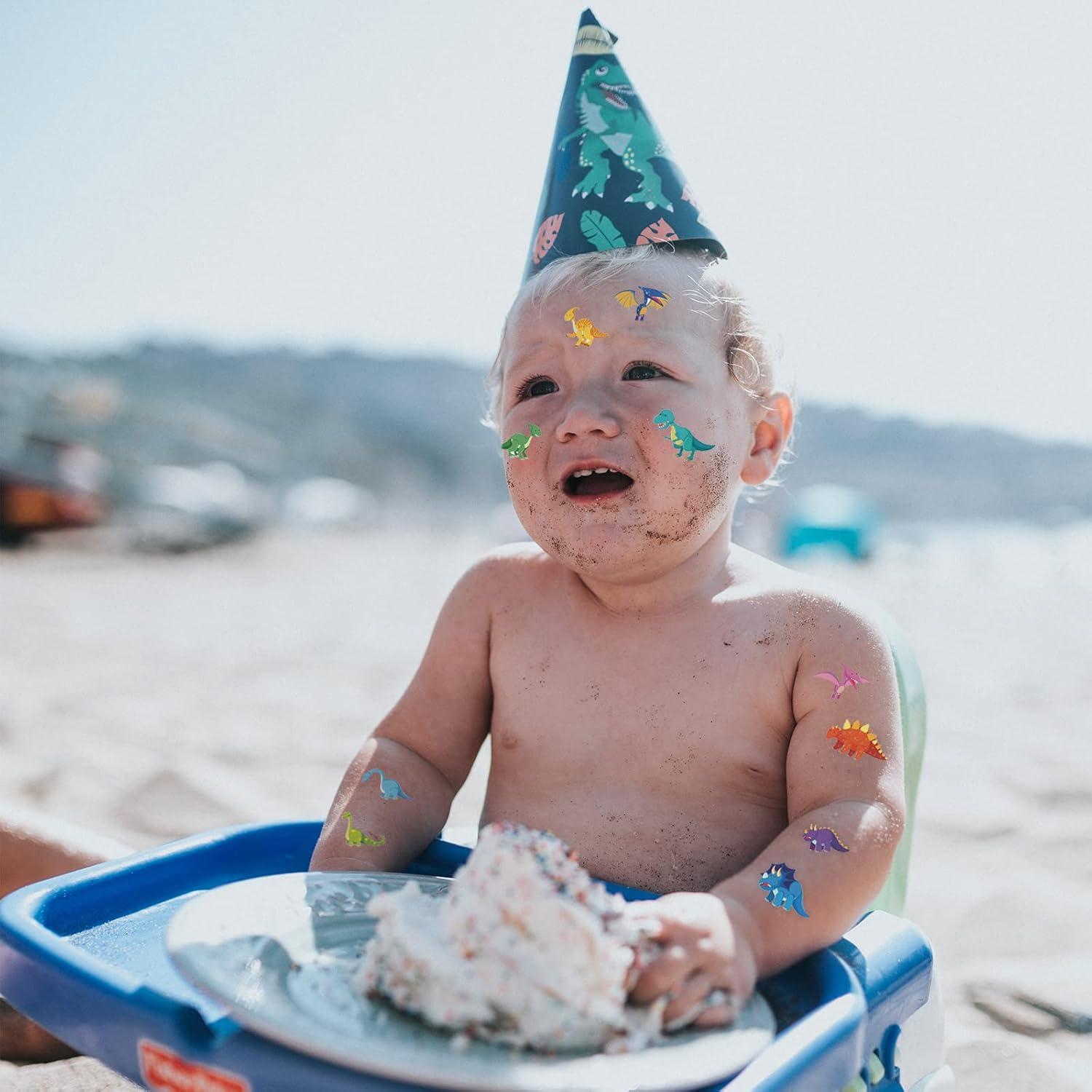 Kit de Tatuajes Temporales Apeso para Niños - 300 Pcs Dinosaurios, Animales y Vehículos