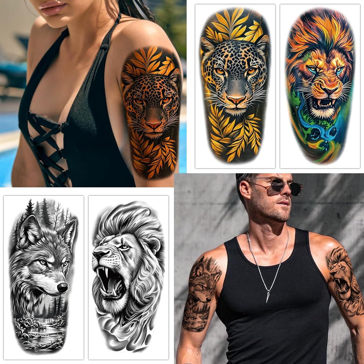 77 Tatuajes Temporales Metuu - Animales del Bosque Realistas