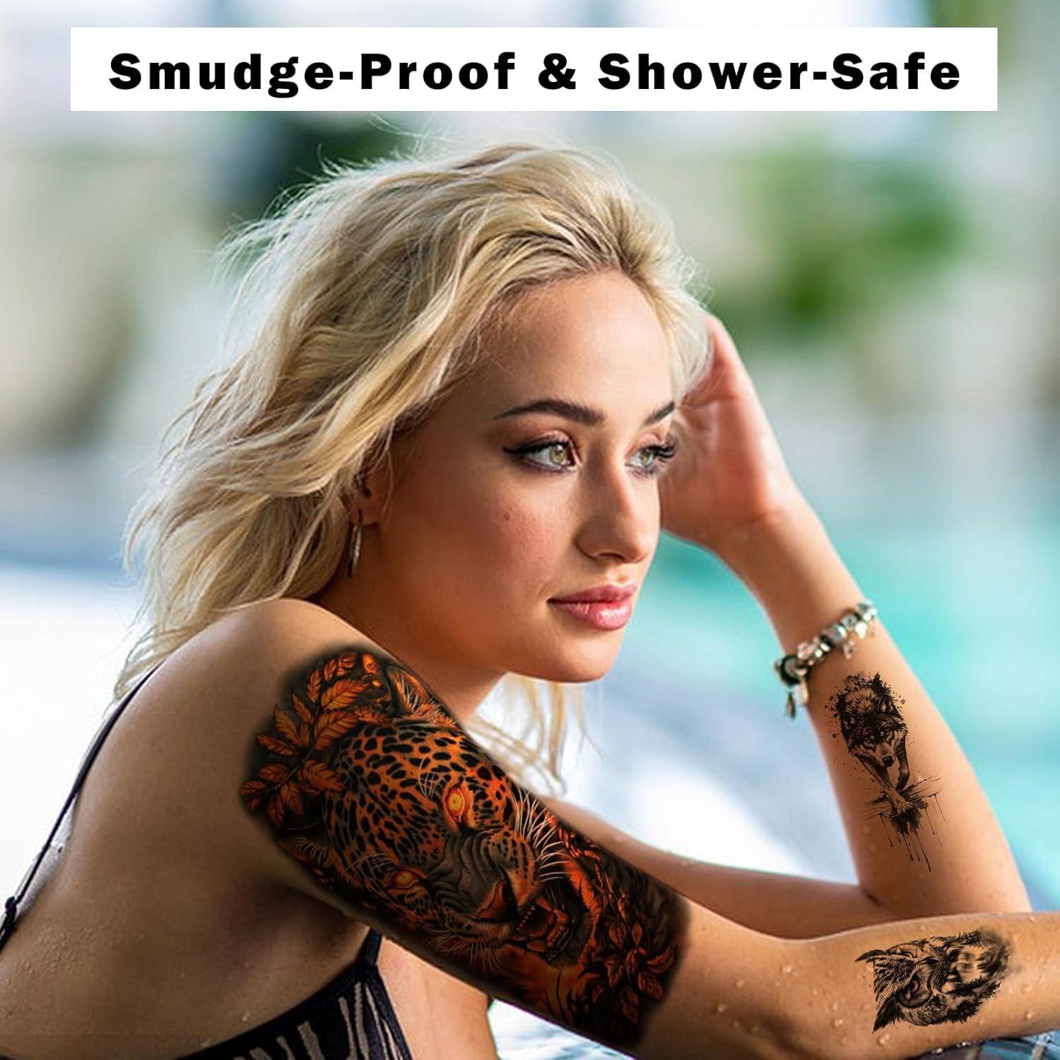 77 Tatuajes Temporales Metuu - Animales del Bosque Realistas