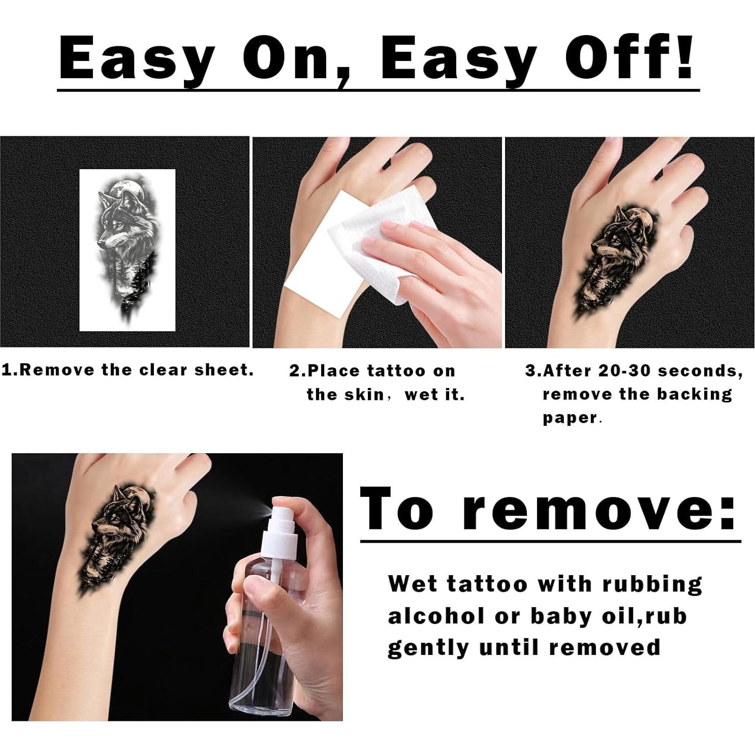 77 Tatuajes Temporales Metuu - Animales del Bosque Realistas