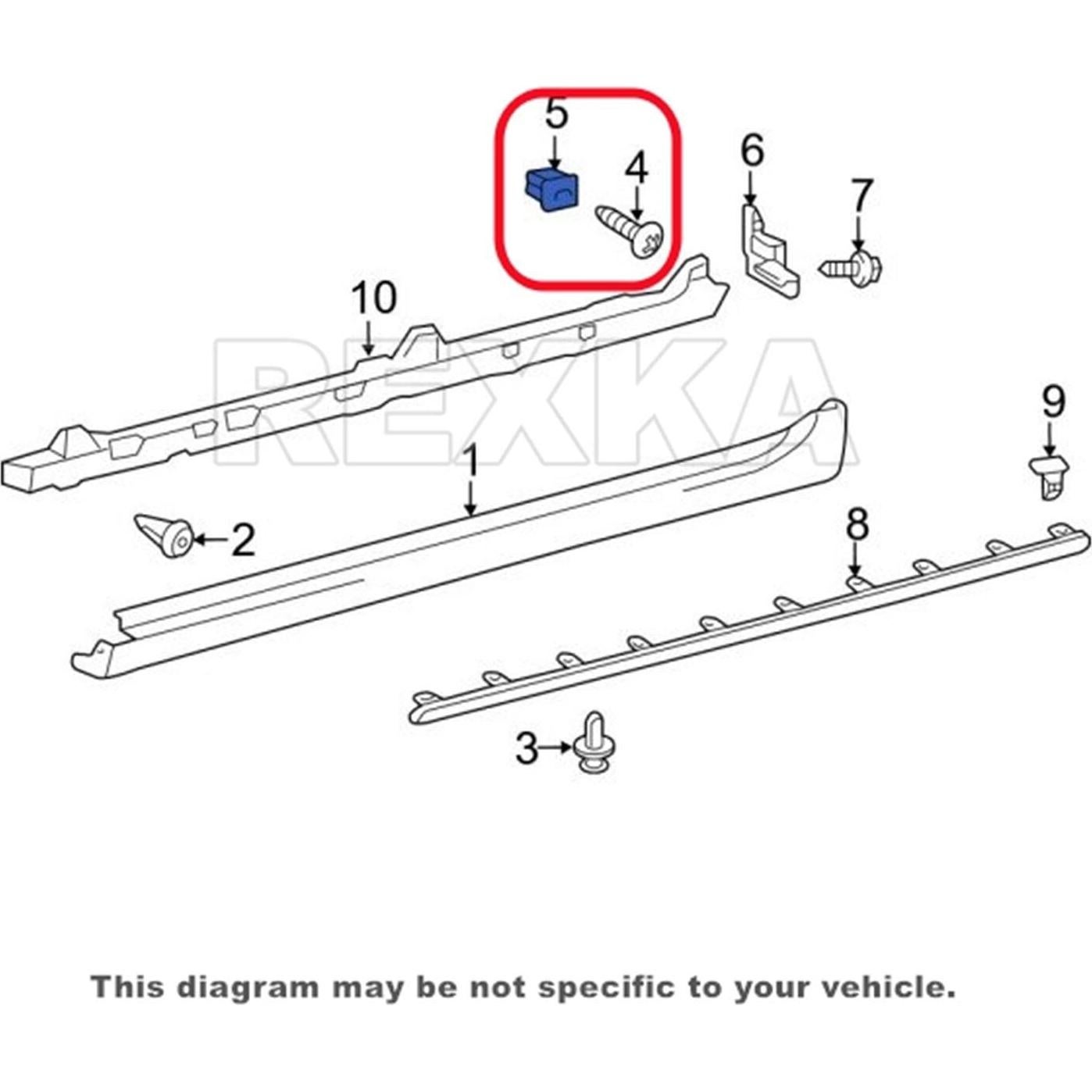 Kit de Guardabarros Rexka para Toyota Lexus - 20 Piezas