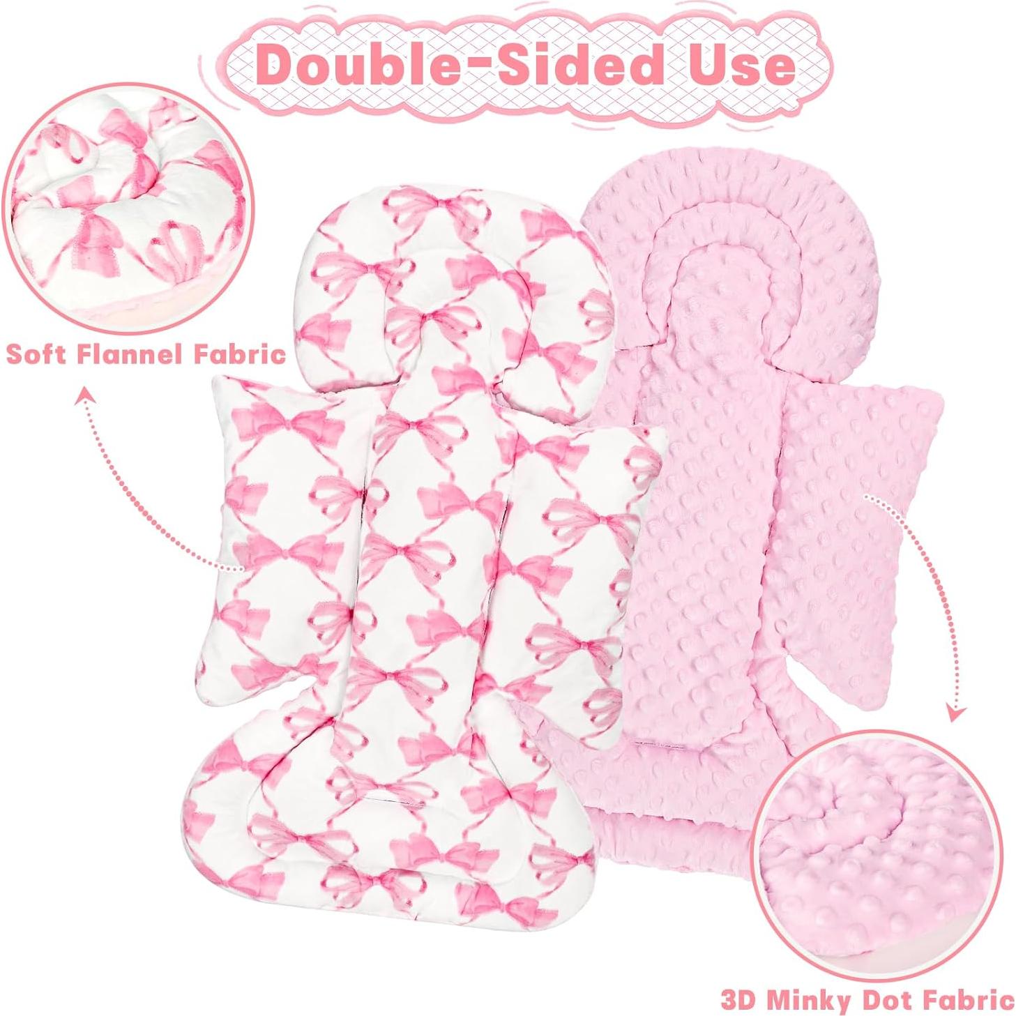 Inserto para Asiento de Auto Bebé HNHUAMING Rosa Suave 63.5x27.9cm