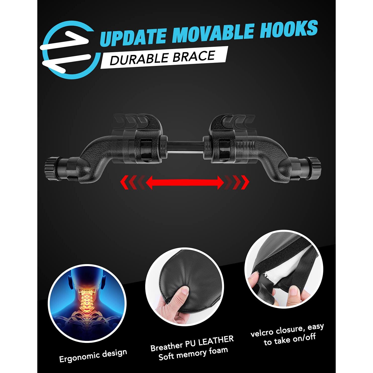 Almohada Reposacabezas JZCreater Ajustable 360° para Coche