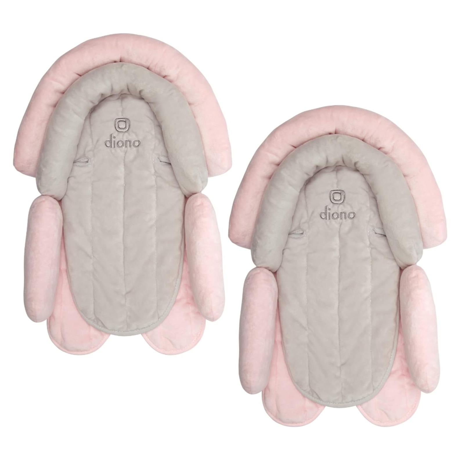Diono Cuddle Soft 2-Pack Almohada Soporte Bebé Gris/Rosa