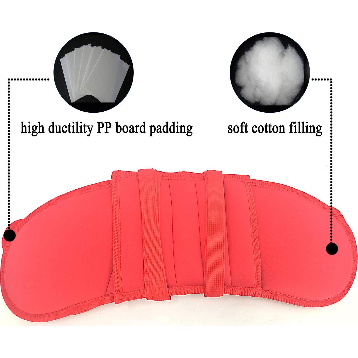 Soporte de Cabeza Ajustable para Asiento de Coche Infantil Rojo