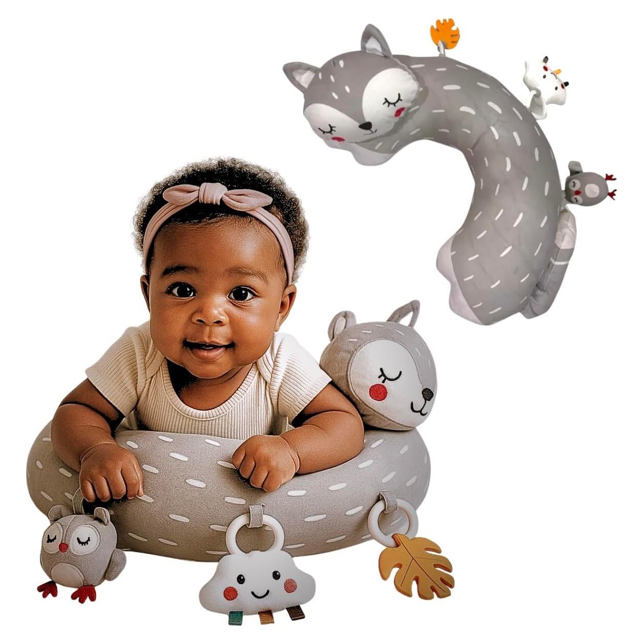 Almohada para Tiempo Boca Abajo Autumn Bliss Zorro Gris 28x10cm