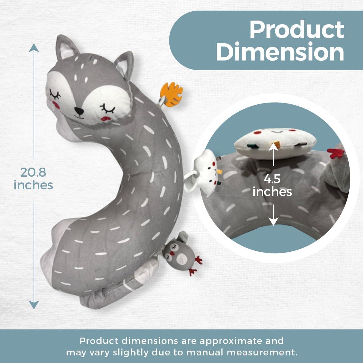 Almohada para Tiempo Boca Abajo Autumn Bliss Zorro Gris 28x10cm