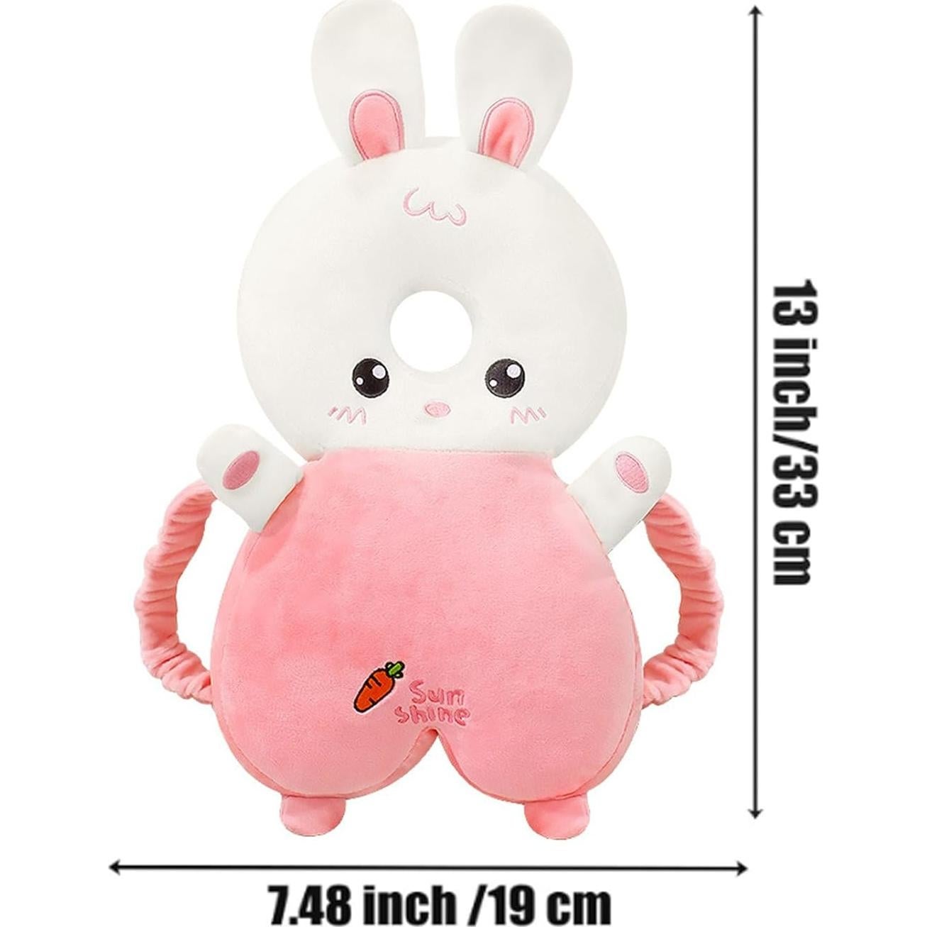 Mochila de Protección para Cabeza PandaEar Conejo Rosa Bebés