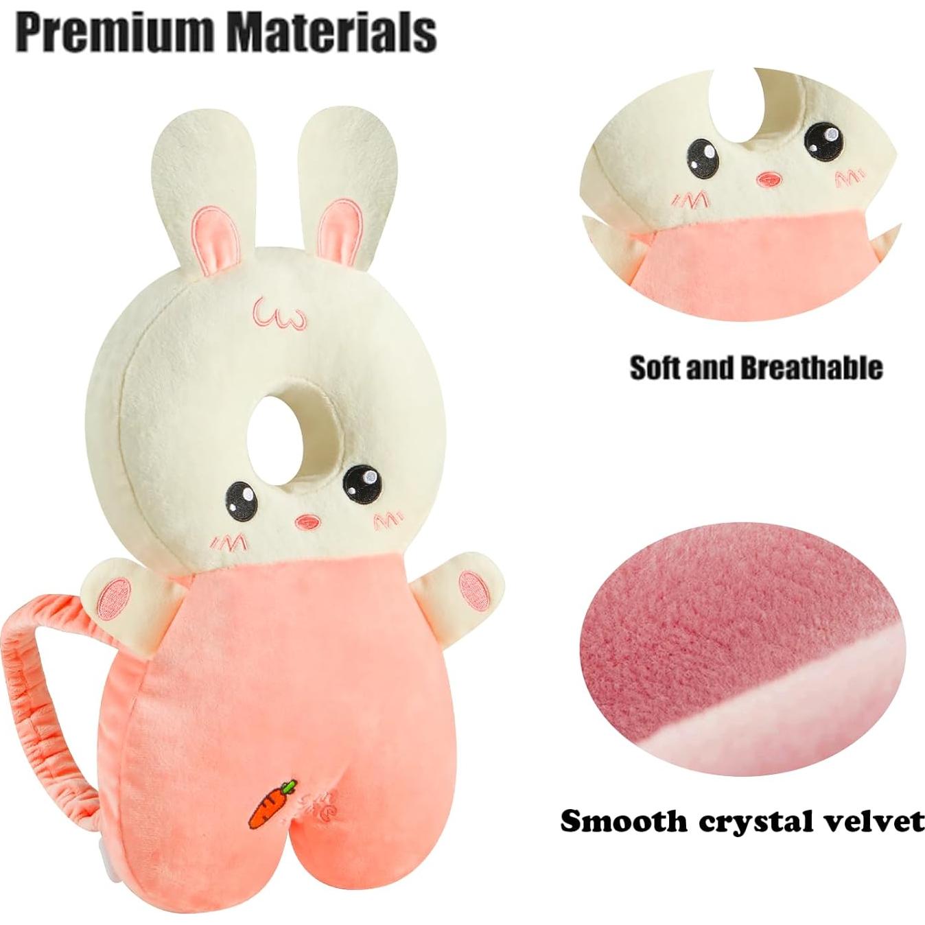 Mochila de Protección para Cabeza PandaEar Conejo Rosa Bebés