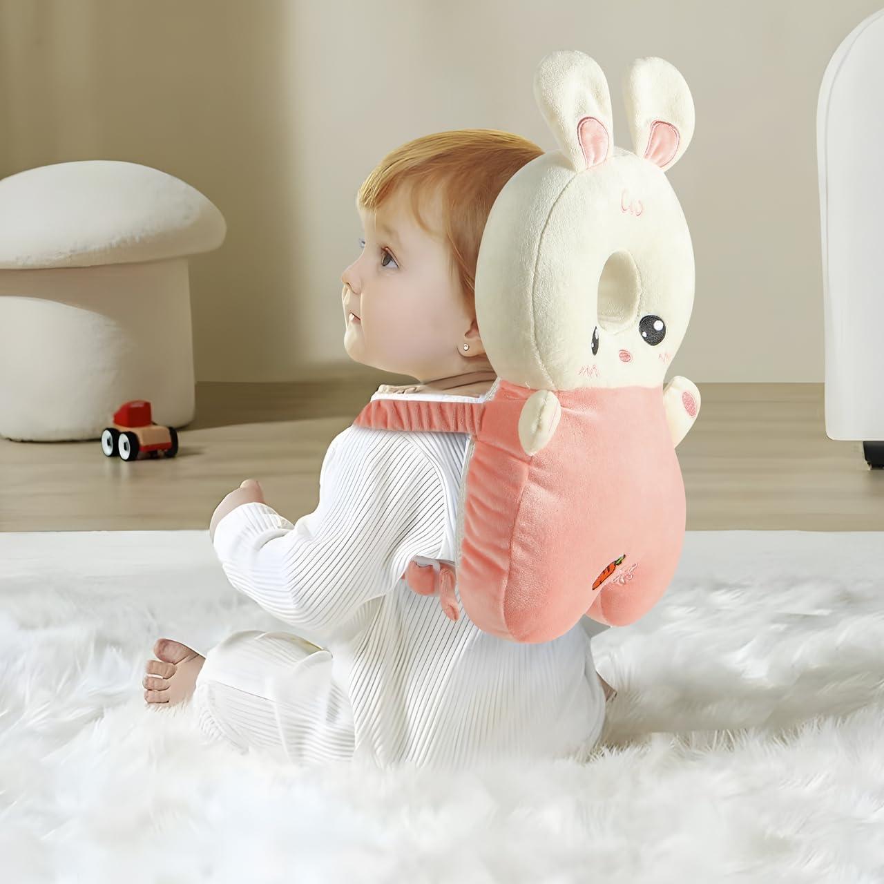 Mochila de Protección para Cabeza PandaEar Conejo Rosa Bebés