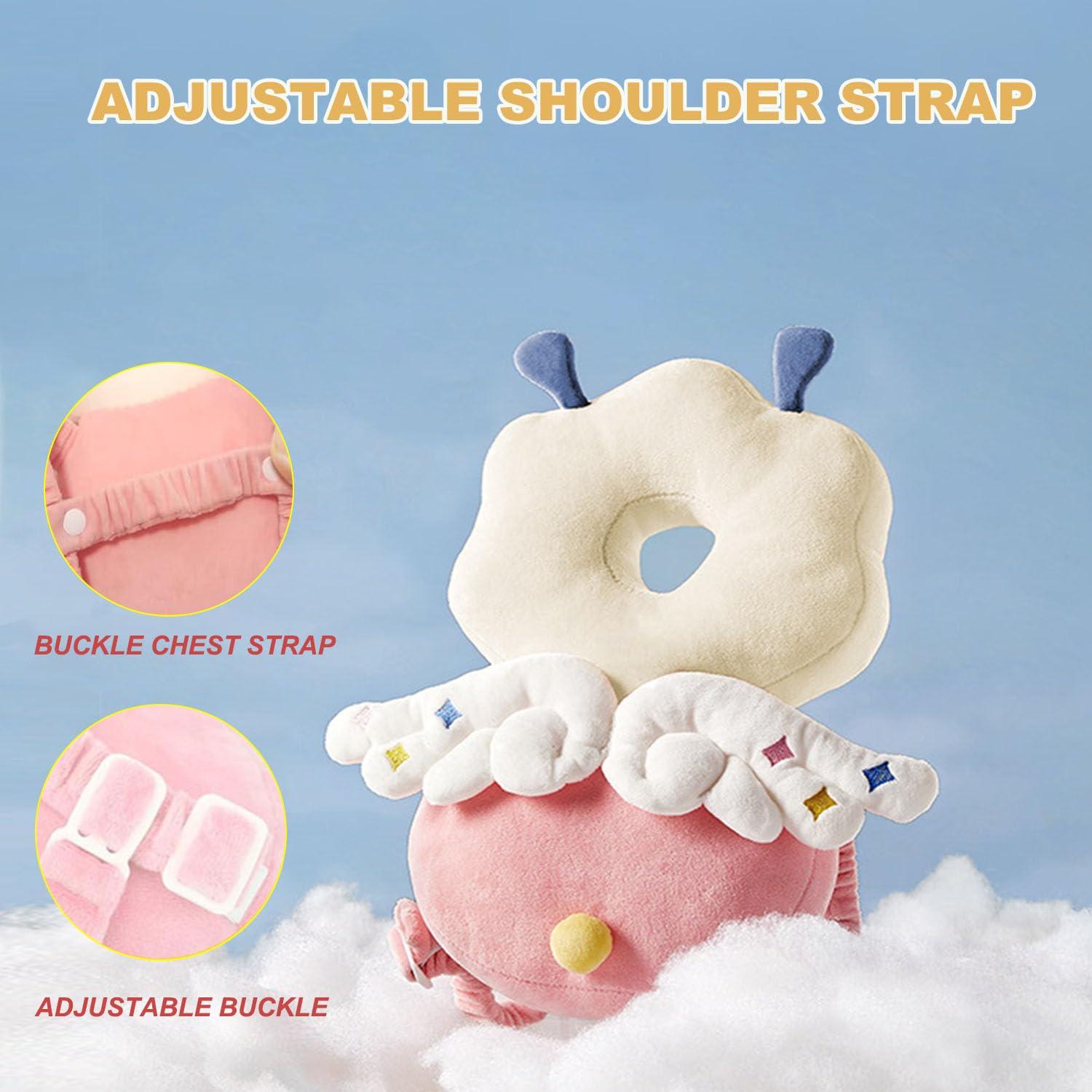 Mochila Protectora de Cabeza Minochi para Bebé Hada Rosa