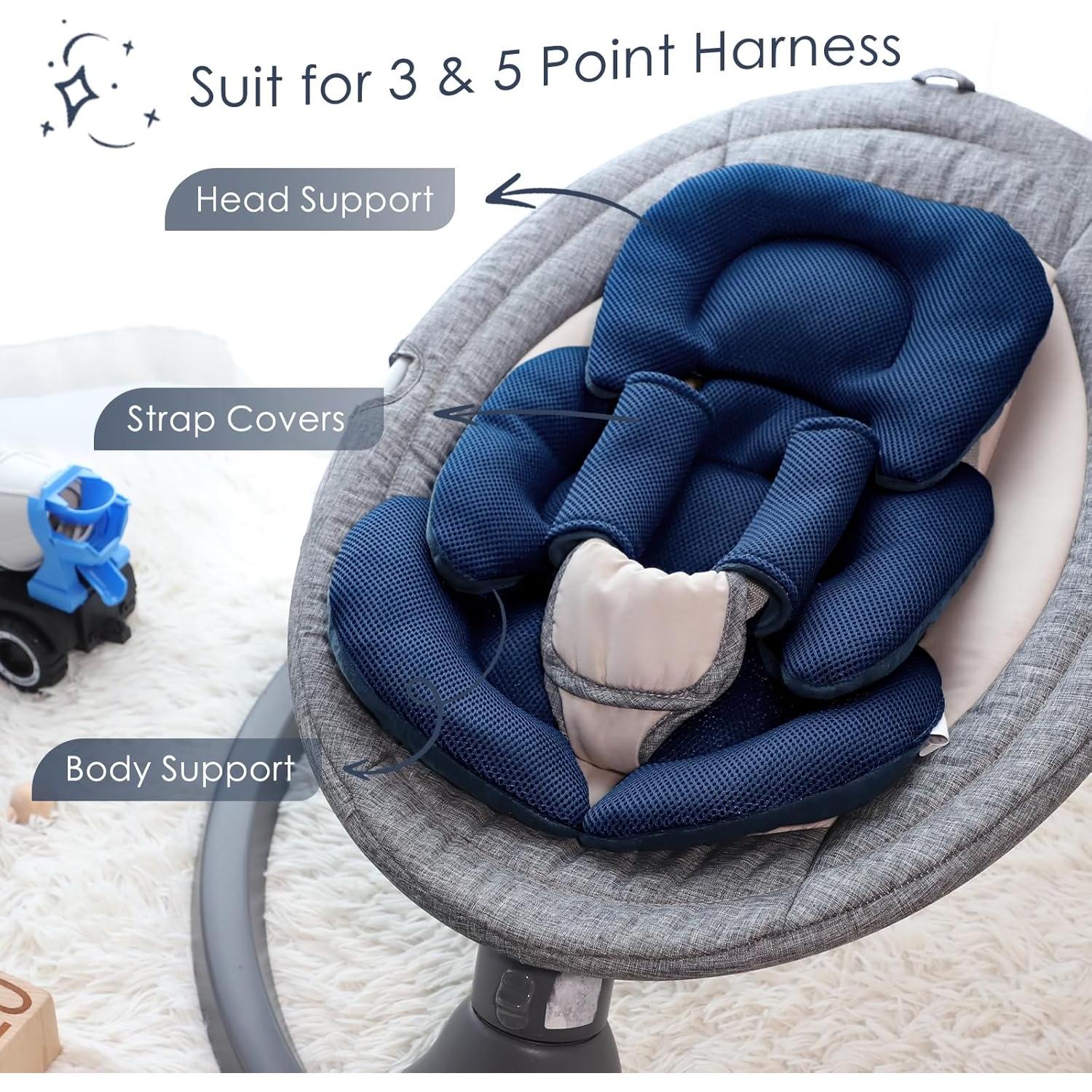 Inserto para asiento de auto WINGHENLEE LW0029 azul para bebés