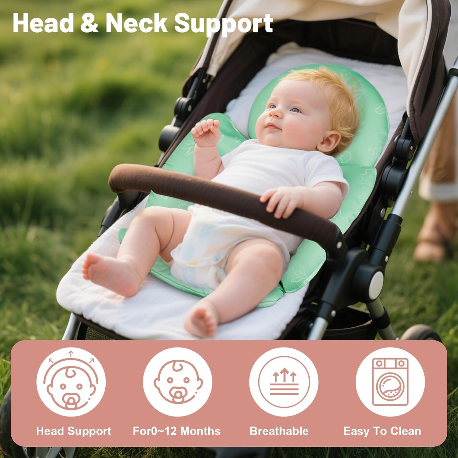 Inserto para Asiento de Auto Bebé KAKIBLIN Verde Reversible