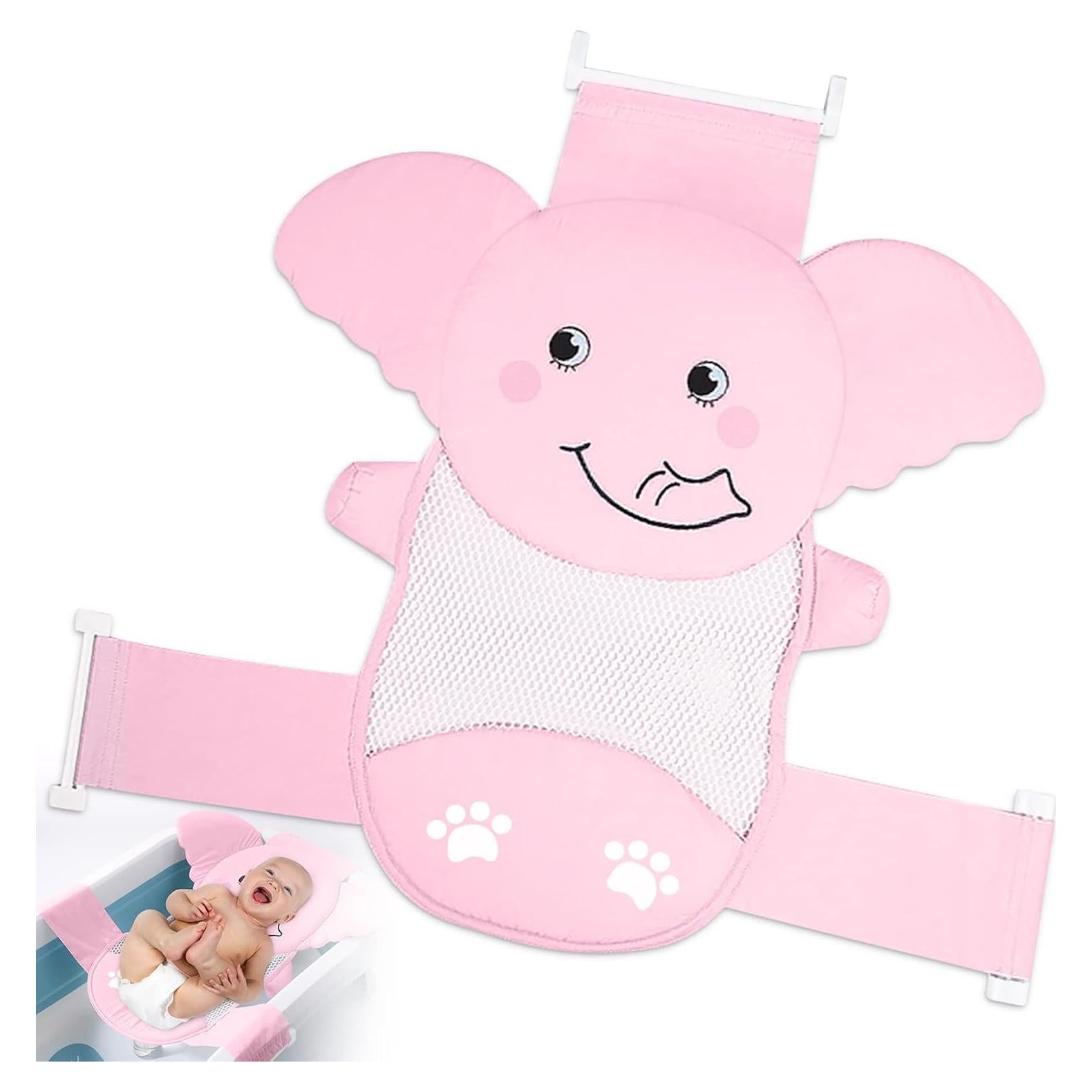 Asiento de Baño para Bebés RED&TREE Rosa Ajustable Antideslizante