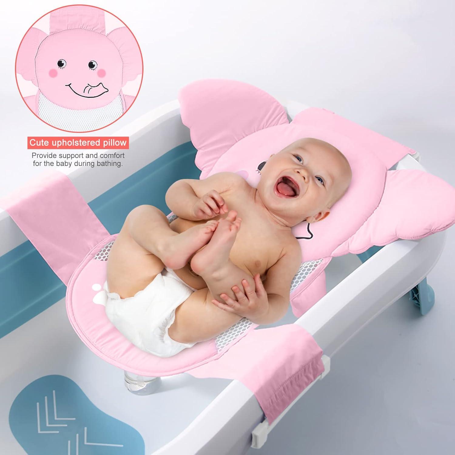 Asiento de Baño para Bebés RED&TREE Rosa Ajustable Antideslizante