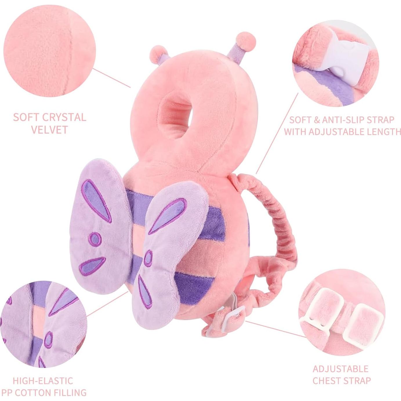 Protector de Cabeza para Bebé Acolchado Rosa - Modelo 001