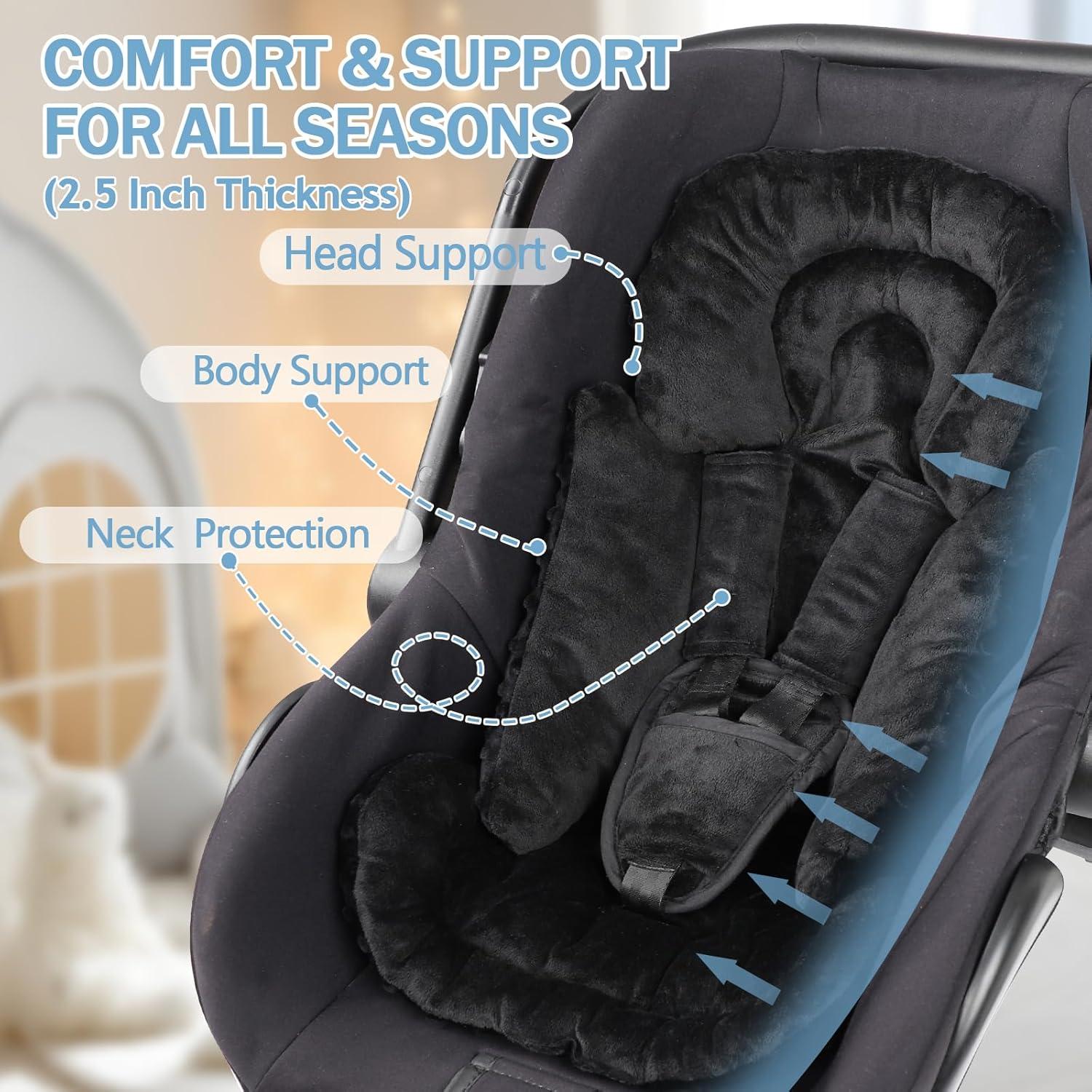 Inserto para Asiento de Auto Bebé JDT 3 en 1 Negro