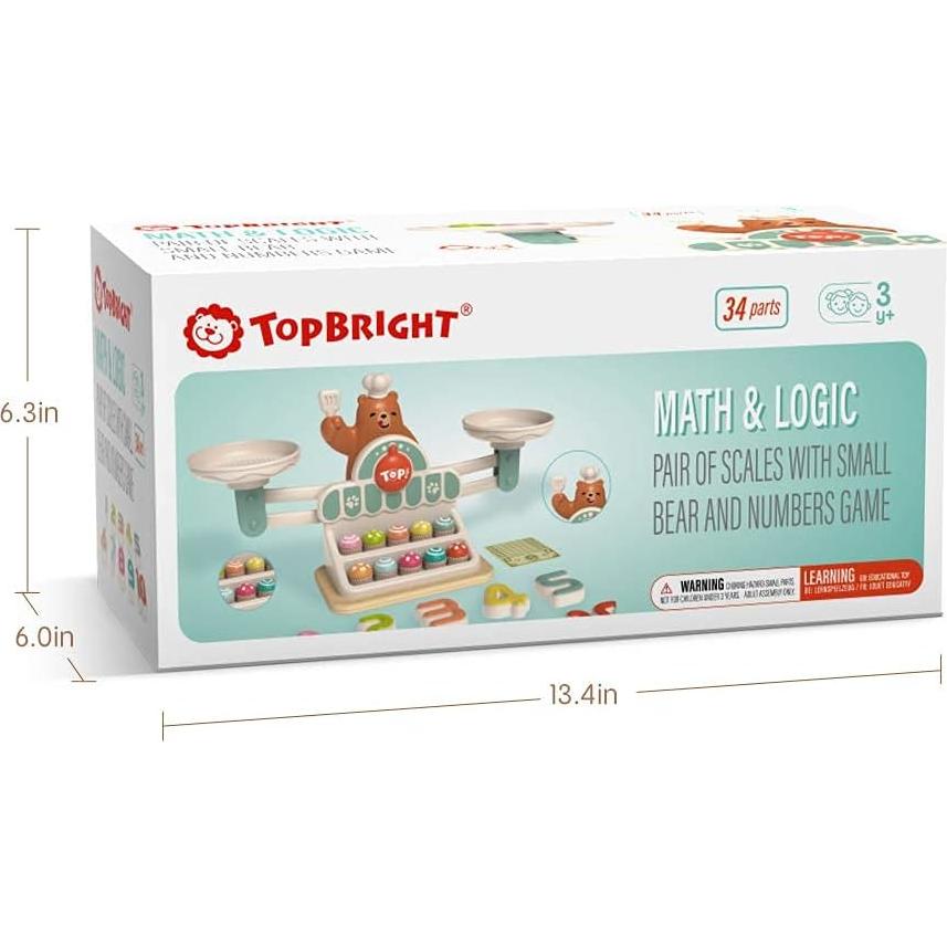 Juego de Matemáticas en Equilibrio TOP BRIGHT - Juguete STEM 3 años
