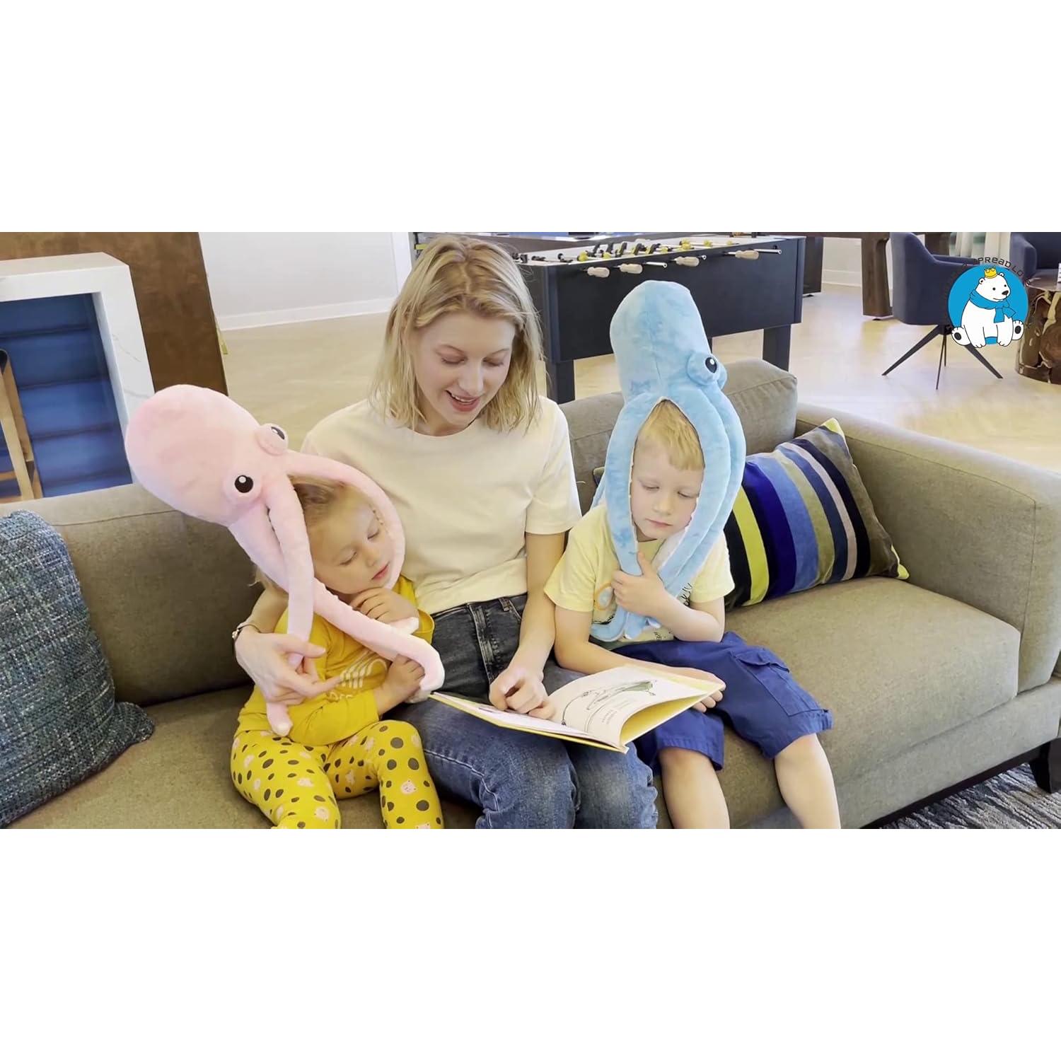 Juguete de Peluche Pulpo Rosa Oso Rey de Hielo 55.88 cm